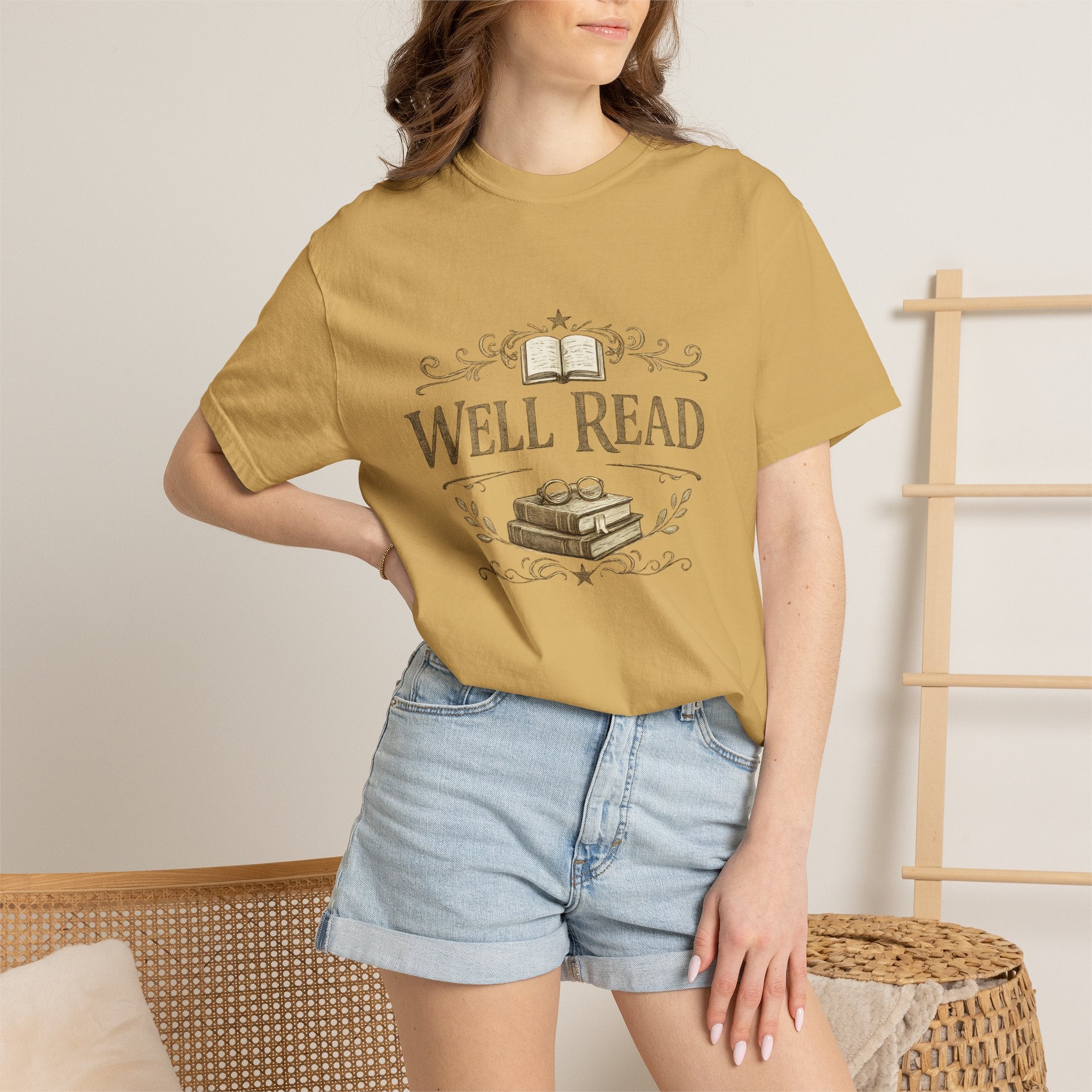 Well Read T-Shirt — Vintage Book Lover Tee - Creations by Chris and Carlos