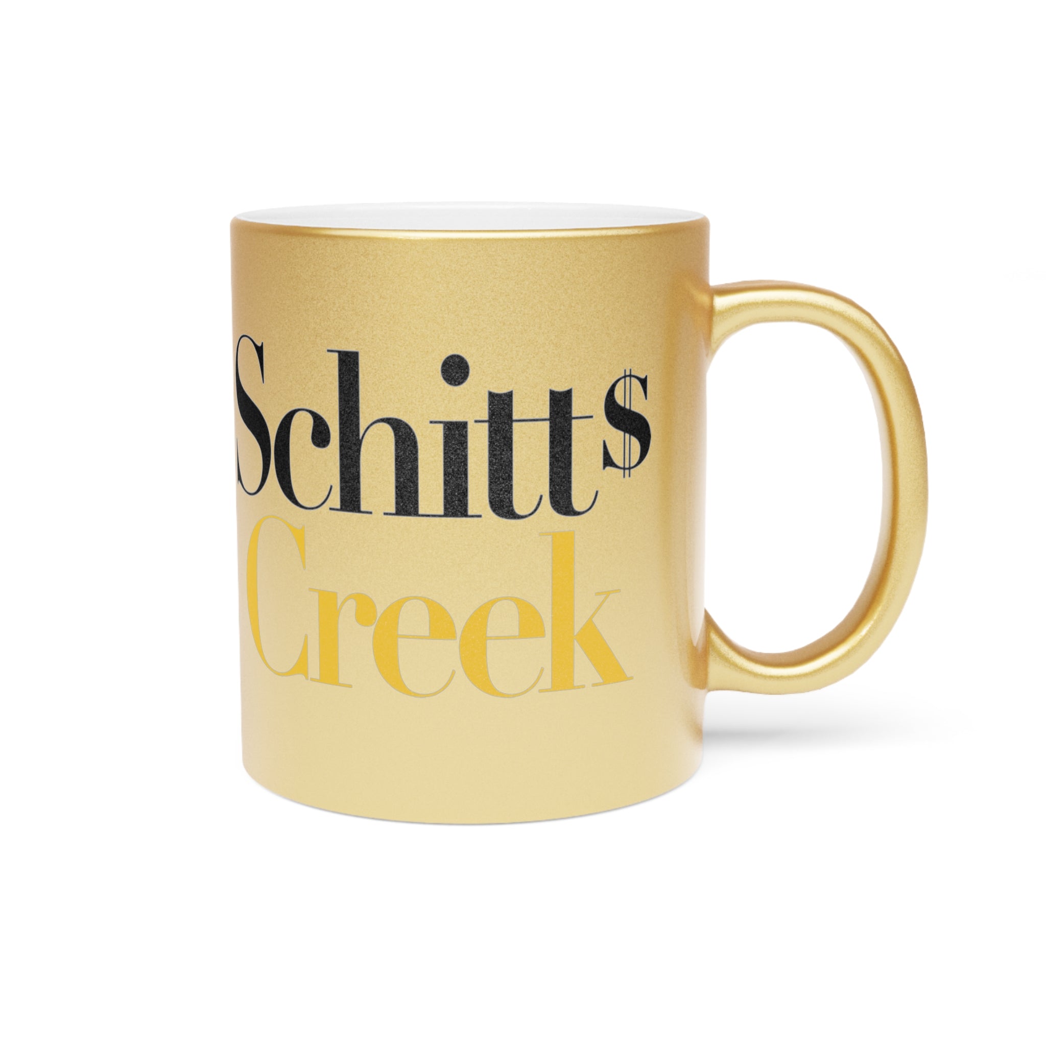Schitt's Creek TV Show - Metallic Mug (Silver\Gold) - Creations by Chris and Carlos