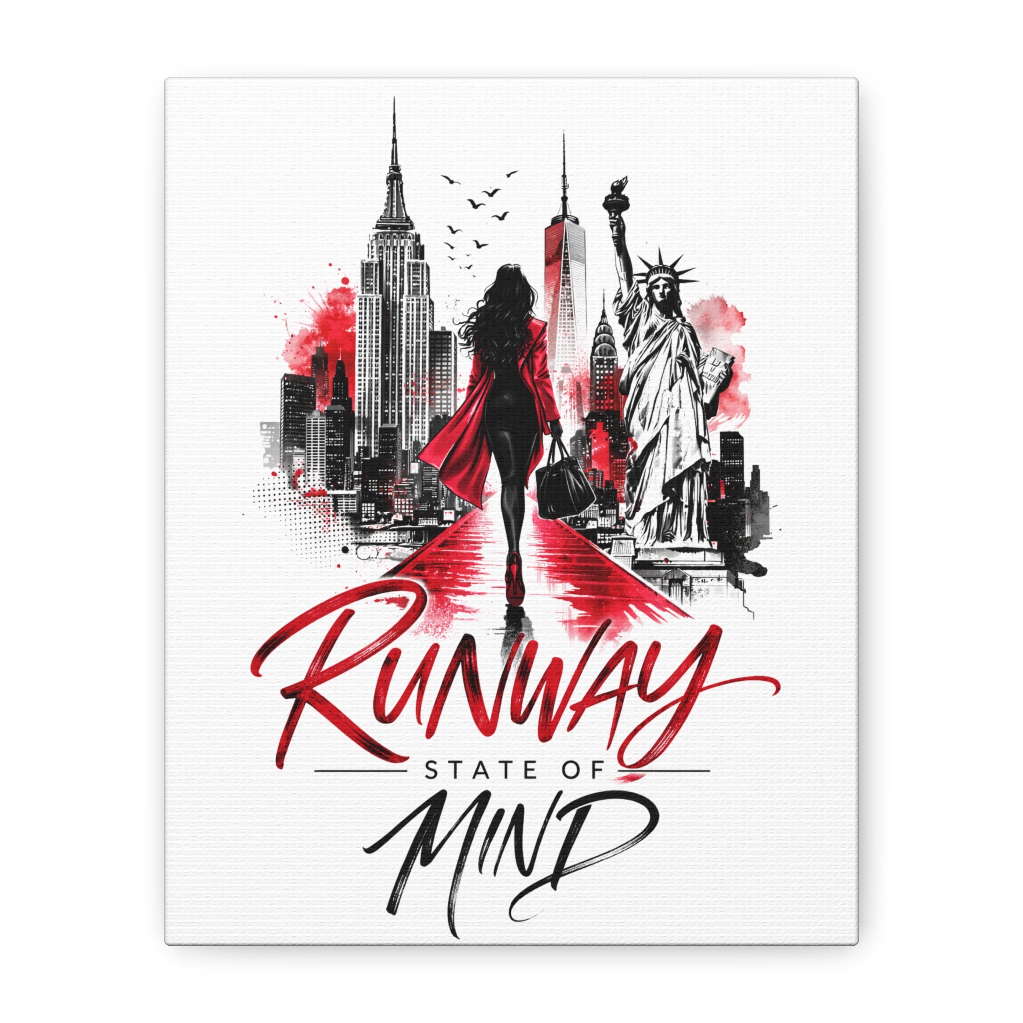 Runway State of Mind Canvas Wall Art — NYC Fashion Print - Creations by Chris and Carlos