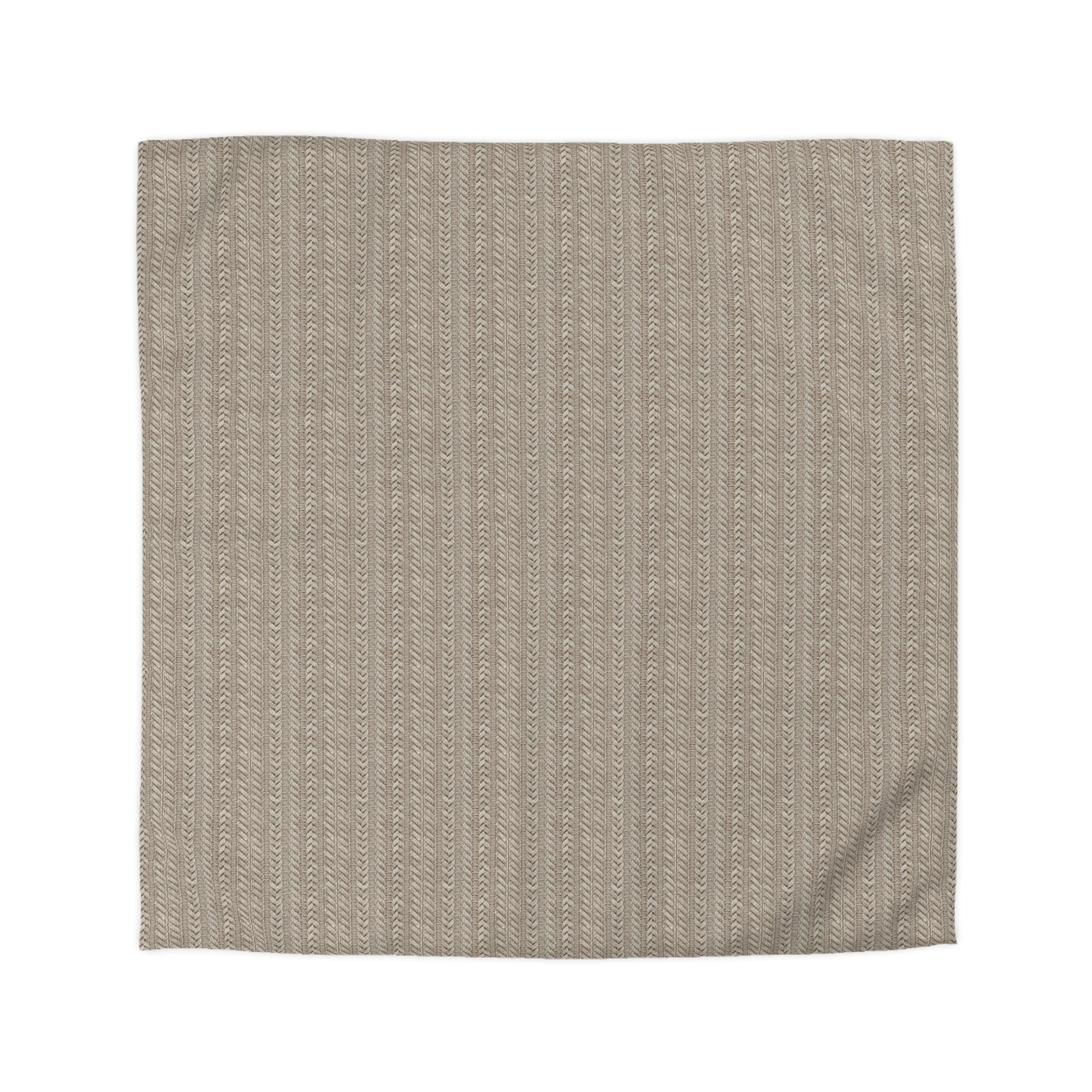 Plumstead Manor Neutral Woven Texture Duvet Cover — Microfiber Bedding, Modern Farmhouse, Cozy Earth-Tone Master Bedroom - Creations by Chris and Carlos