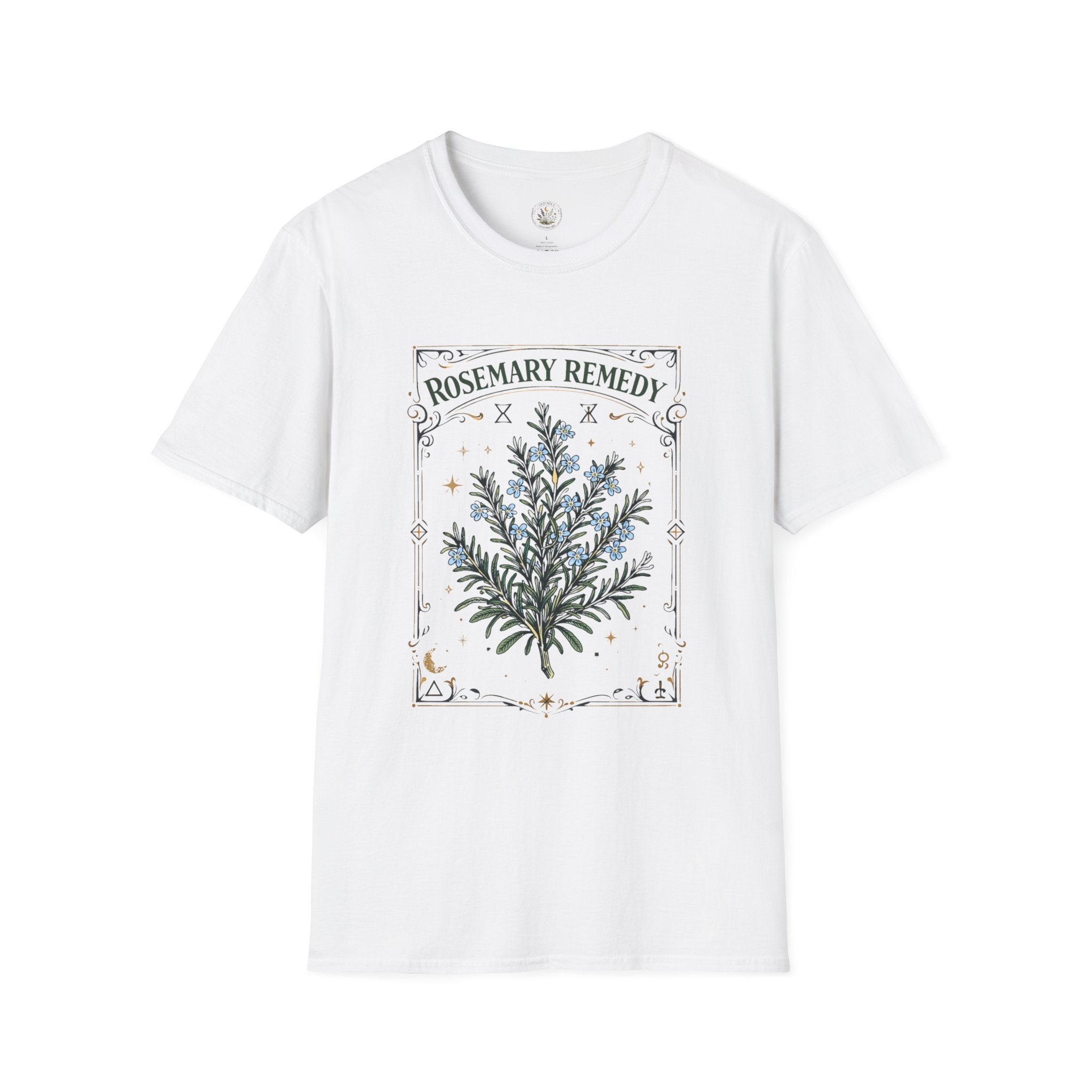 Old Soul Apothecary Rosemary Remedy T-Shirt – Botanical Herbal Remedy Tee - Creations by Chris and Carlos