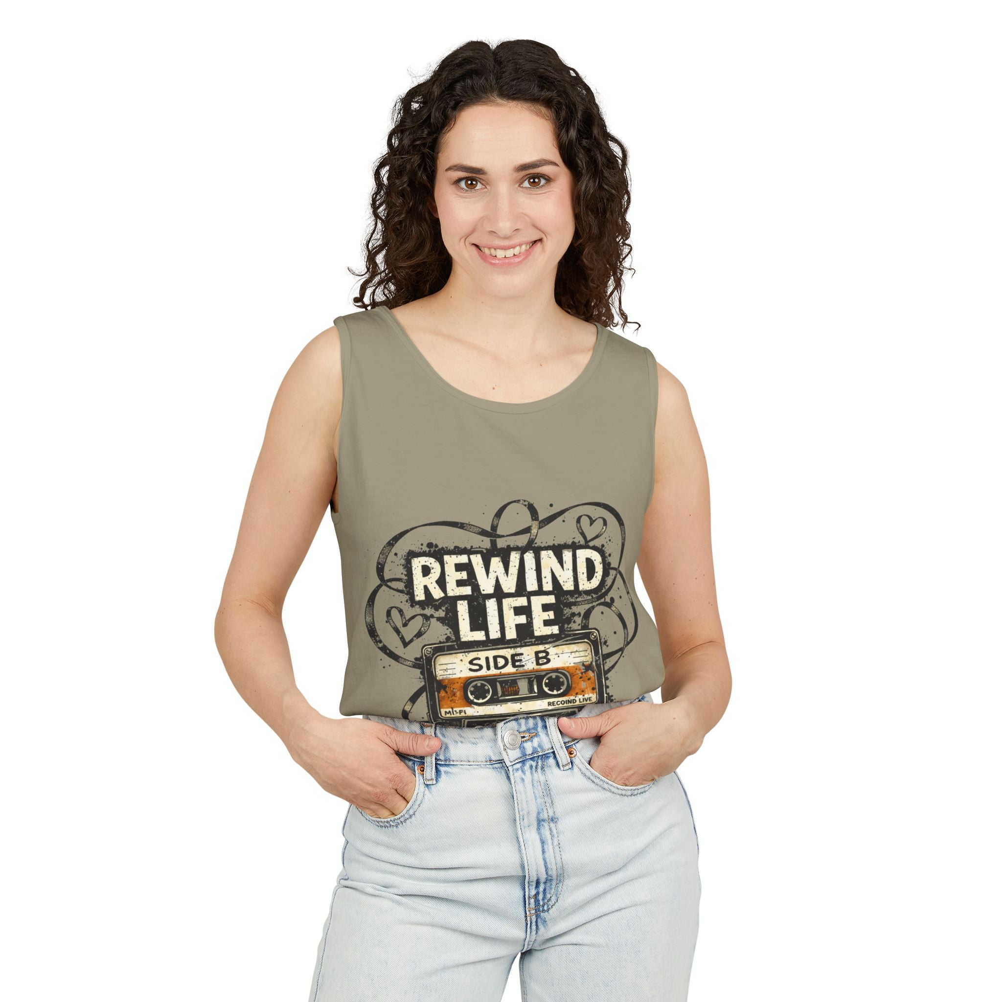 Rewind Life Vintage Cassette Tank Top - Creations by Chris and Carlos