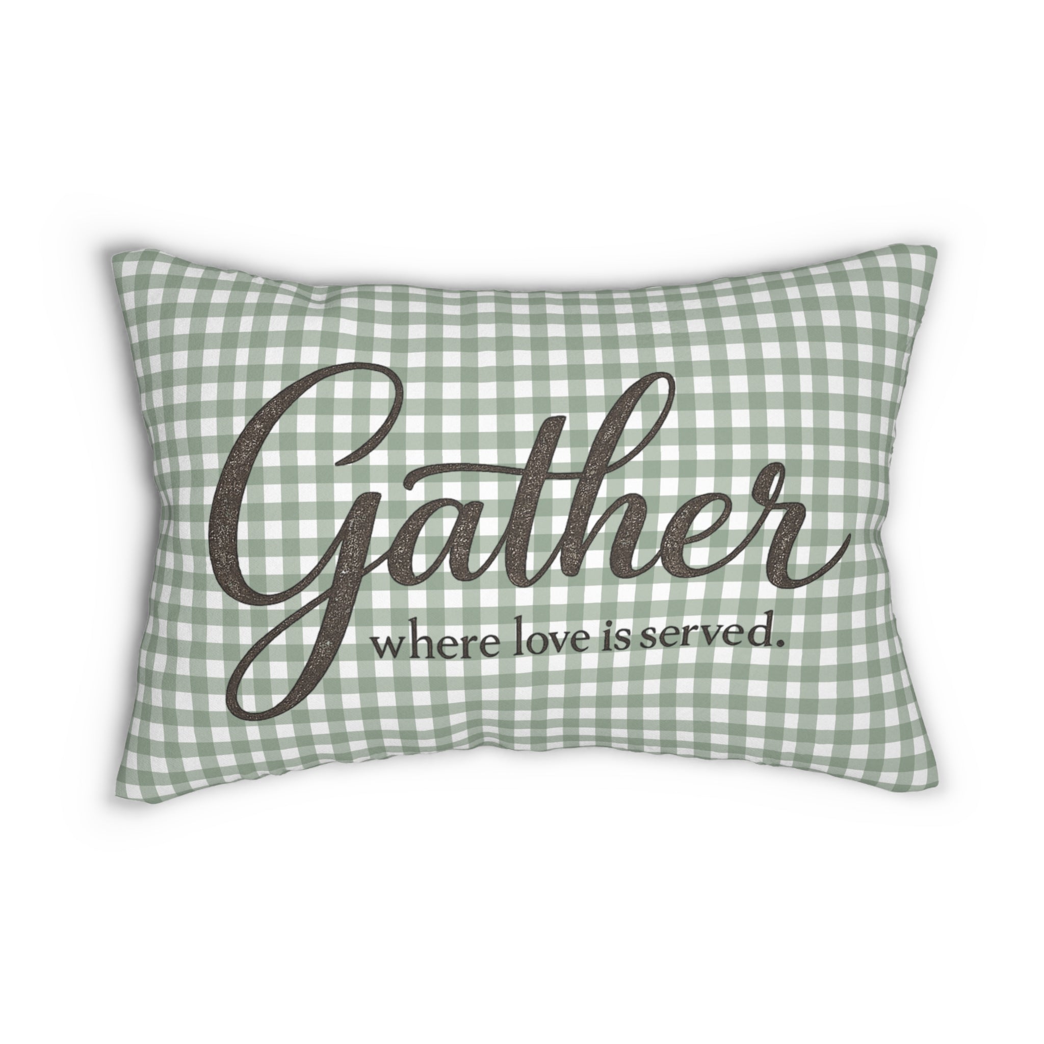 Old Soul Harvest™ Harvest Gingham Lumbar Pillow - Lumbar Pillow from the Old Soul Harvest Campfire Circle collection