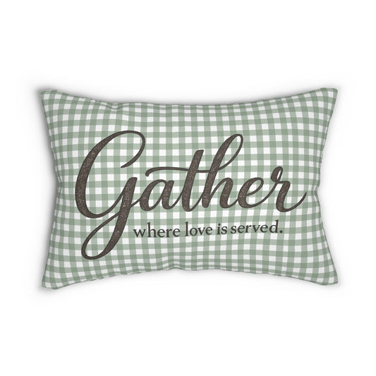Old Soul Harvest™ Harvest Gingham Lumbar Pillow - Lumbar Pillow from Old Soul Harvest Campfire Circle