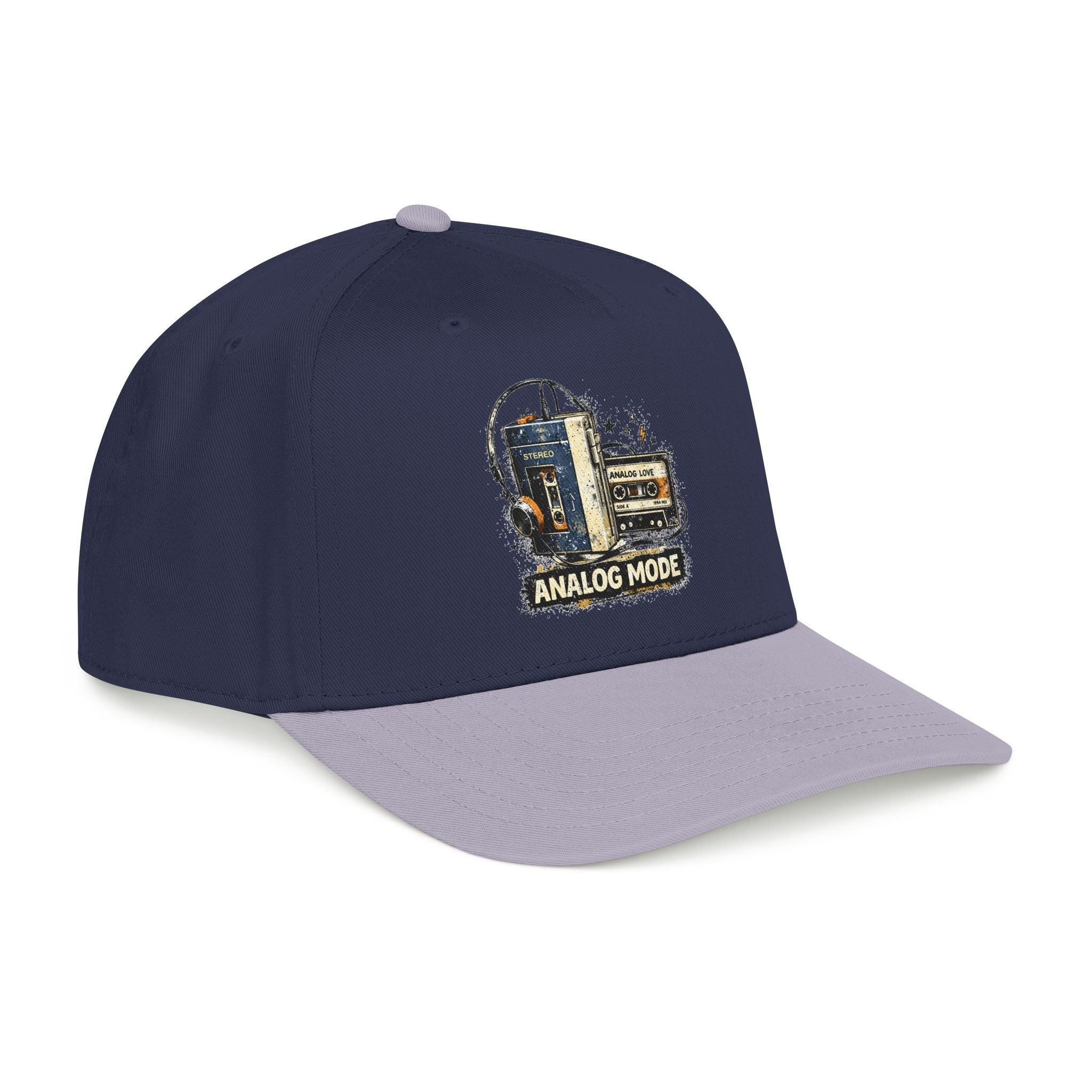Analog Mode Baseball Cap — Vintage Camera & Tape Retro Hat - Creations by Chris and Carlos