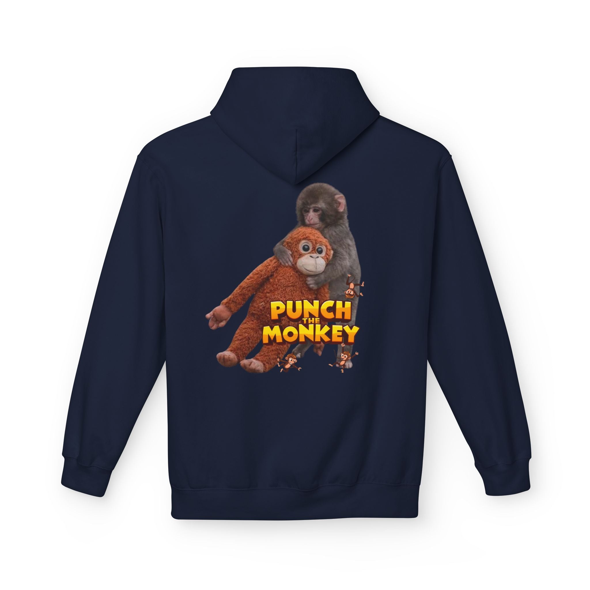 Punch Monkey Hoodie — Retro Cartoon Monkey Graphic Sweatshirt - Creations by Chris and Carlos