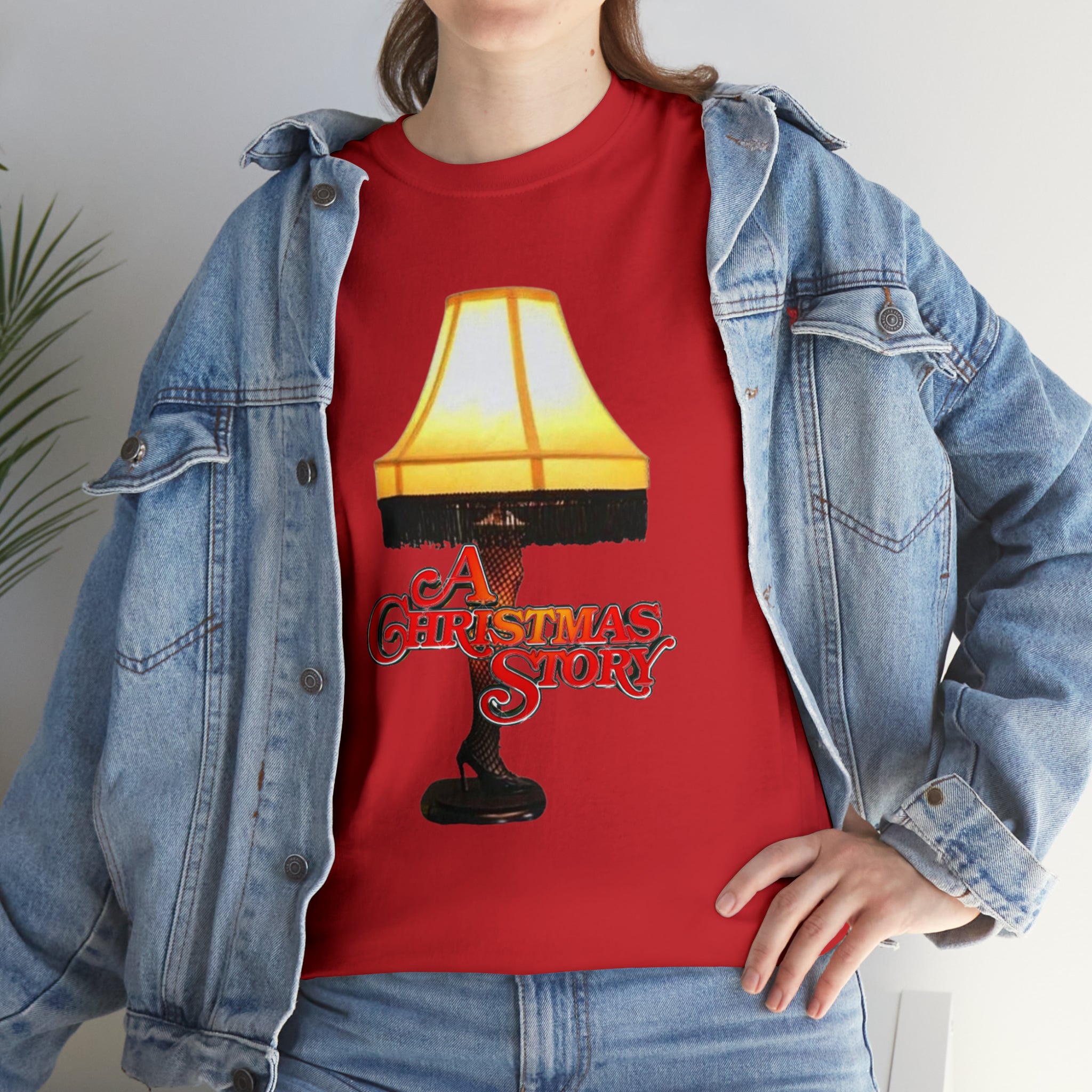 A Christmas Story- Leg Lamp Unisex Heavy Cotton T-Shirt - Creations by Chris and Carlos