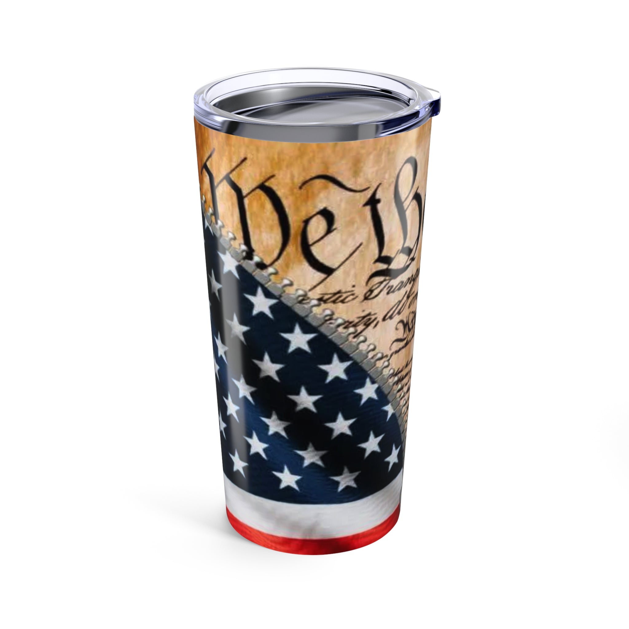 20oz Patriotic "We the People" Tumbler – American Flag Constitution Travel Cup - Creations by Chris and Carlos