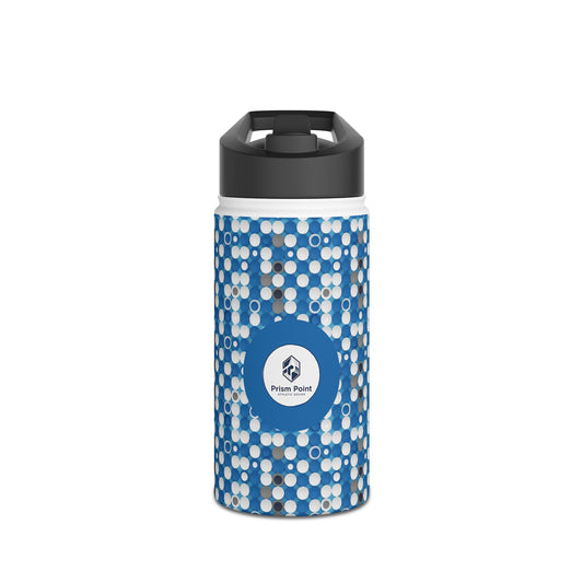 Prism Point Athletic Collection Navy Hexagon Woven Pattern Stainless Steel Water Bottle - Creations by Chris and Carlos