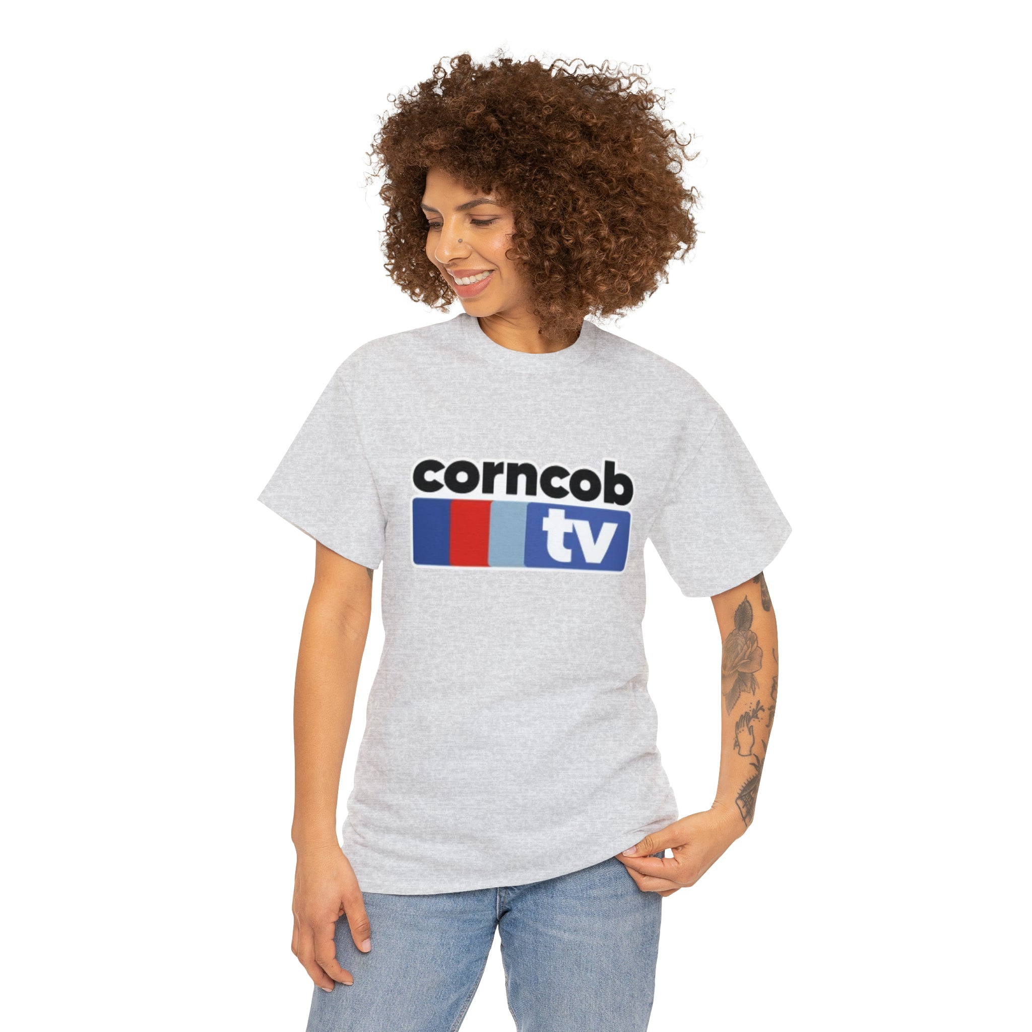 Corncob Tv- Unisex Heavy Cotton T-Shirt - Creations by Chris and Carlos