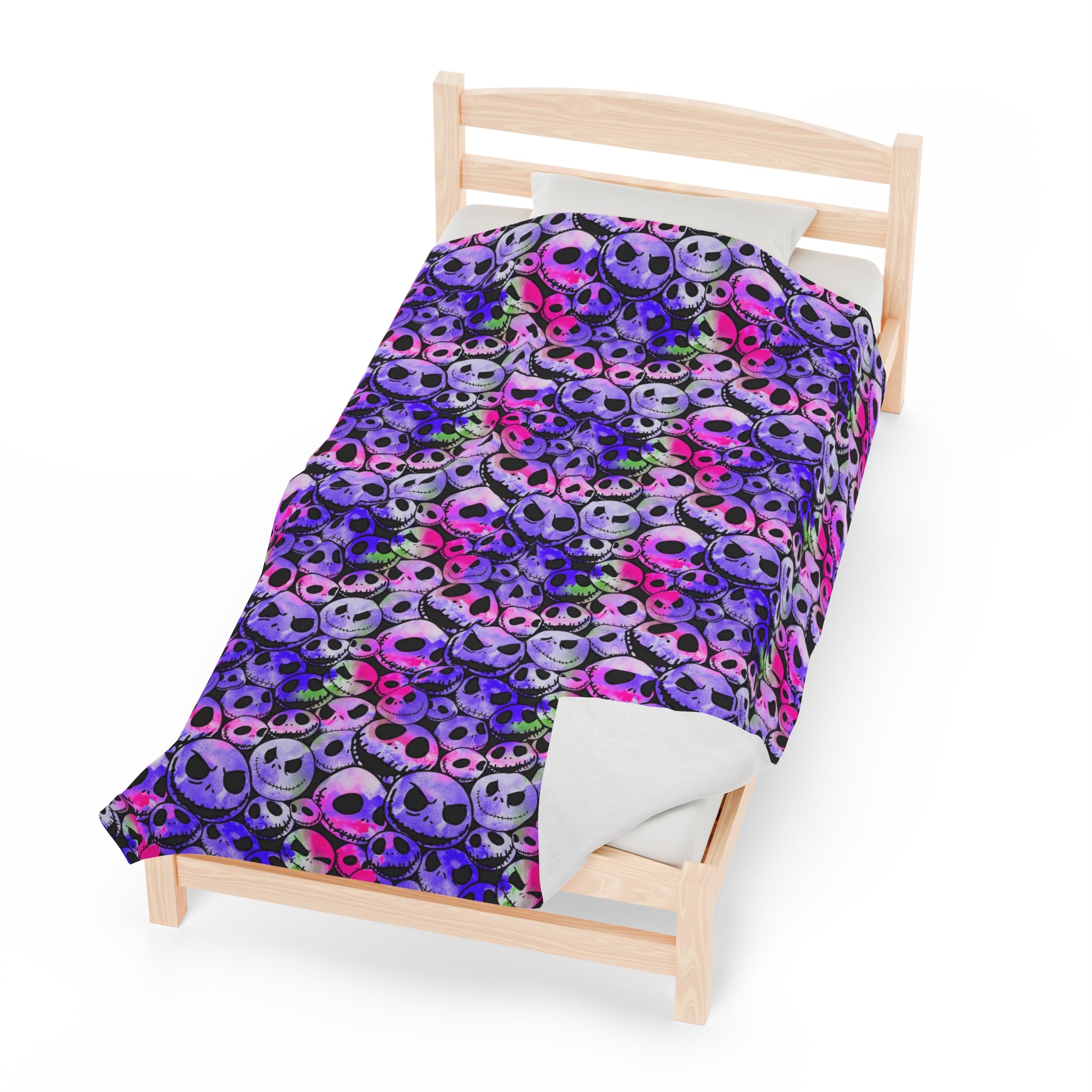 Nightmare before Christmas- Velveteen Plush CuddleLux Bliss Blanket - Creations by Chris and Carlos