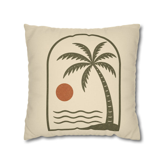 Retro Palm Tree Sunset Pillowcase - Creations by Chris and Carlos