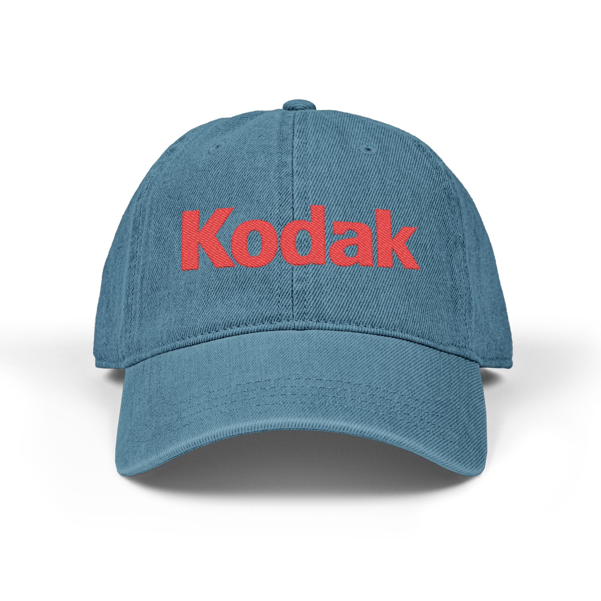 Kodak Embroidered Denim Hat - Vintage Logo Cap - Creations by Chris and Carlos
