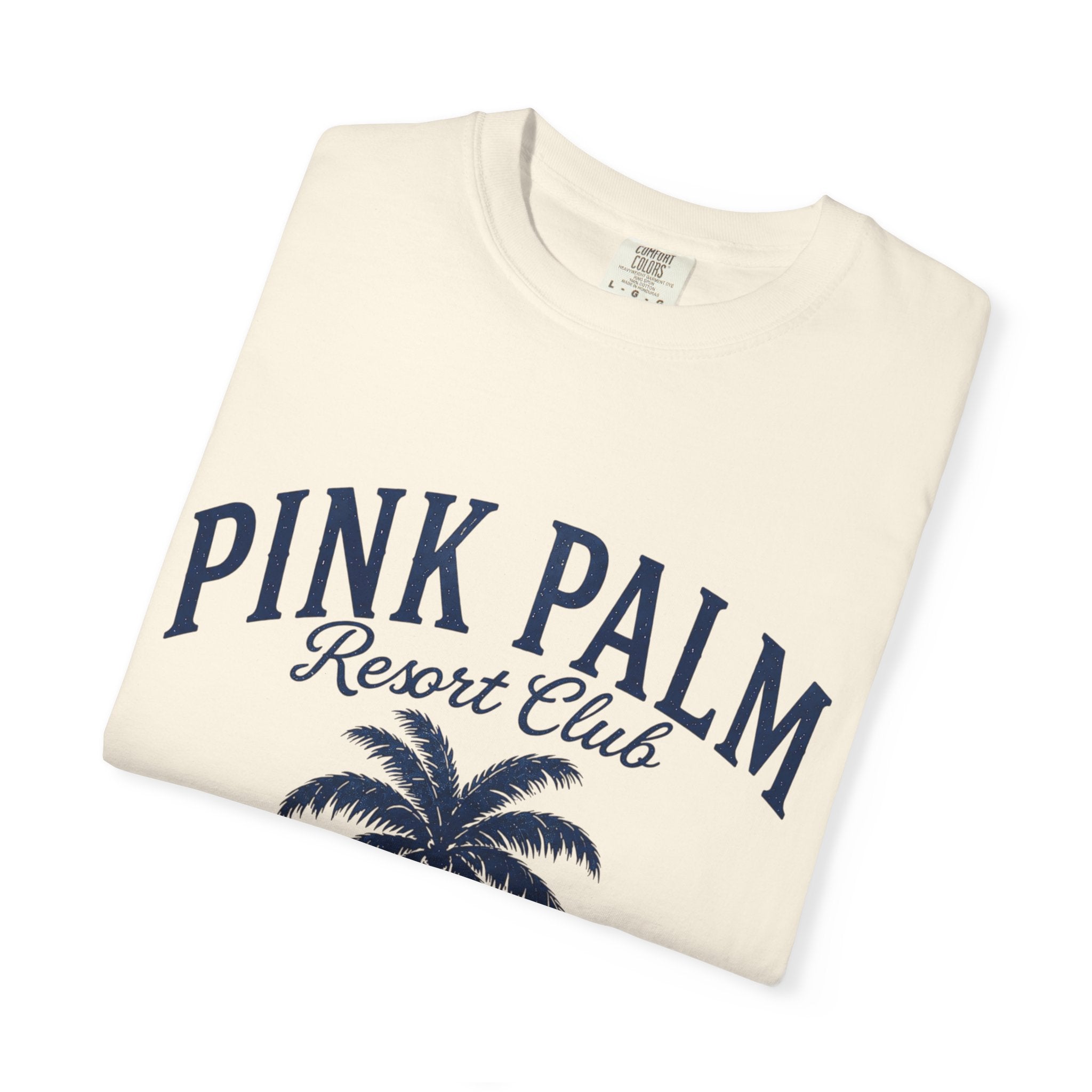 Pink Palm Resort Club T-Shirt — Tropical Palm Graphic Tee - Creations by Chris and Carlos