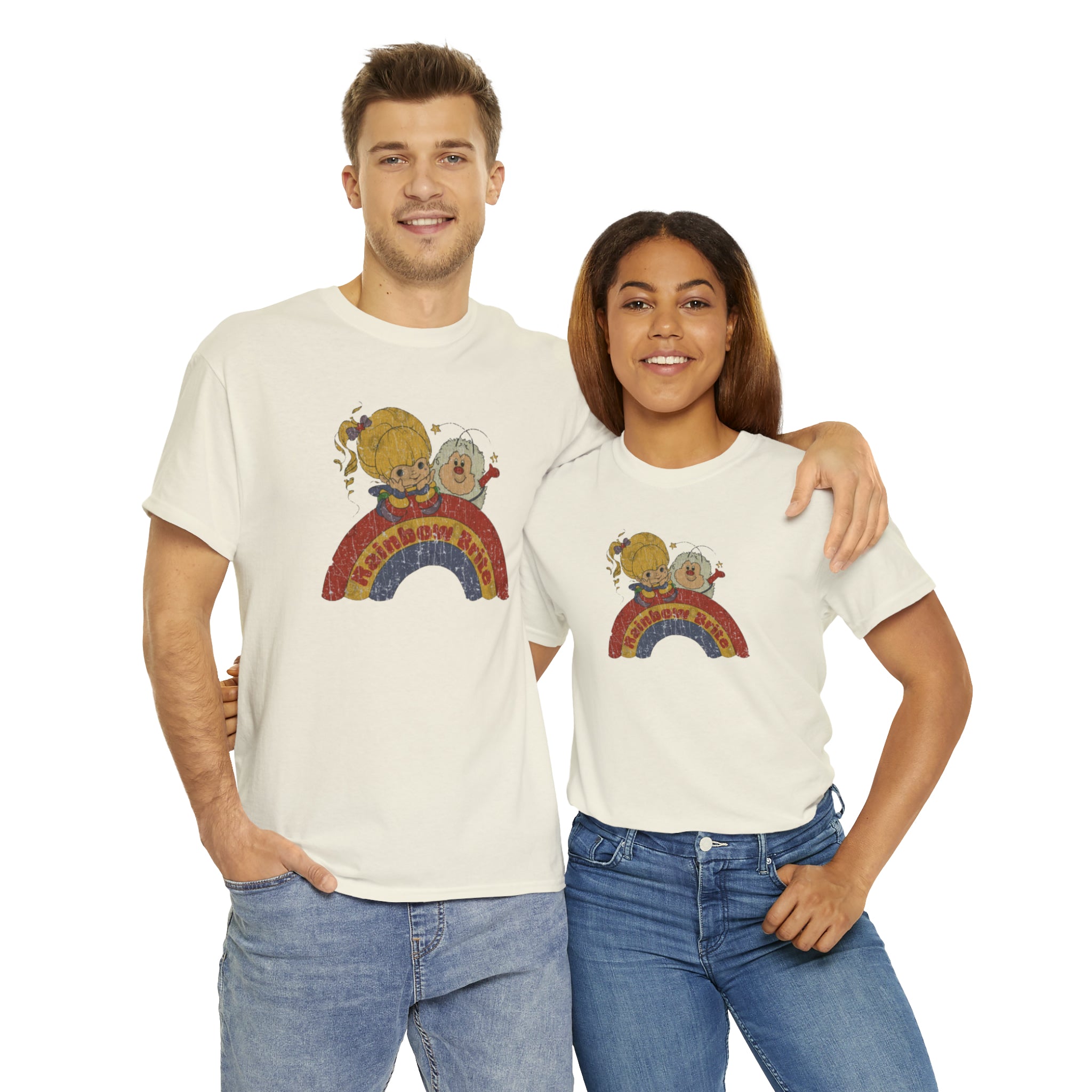 Rainbow Bright- Unisex Heavy Cotton T-Shirt - Creations by Chris and Carlos