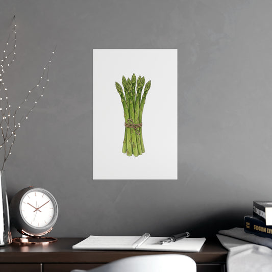 Asparagus Botanical Poster — Minimal Kitchen Wall Art (Vertical & Horizontal) - Creations by Chris and Carlos