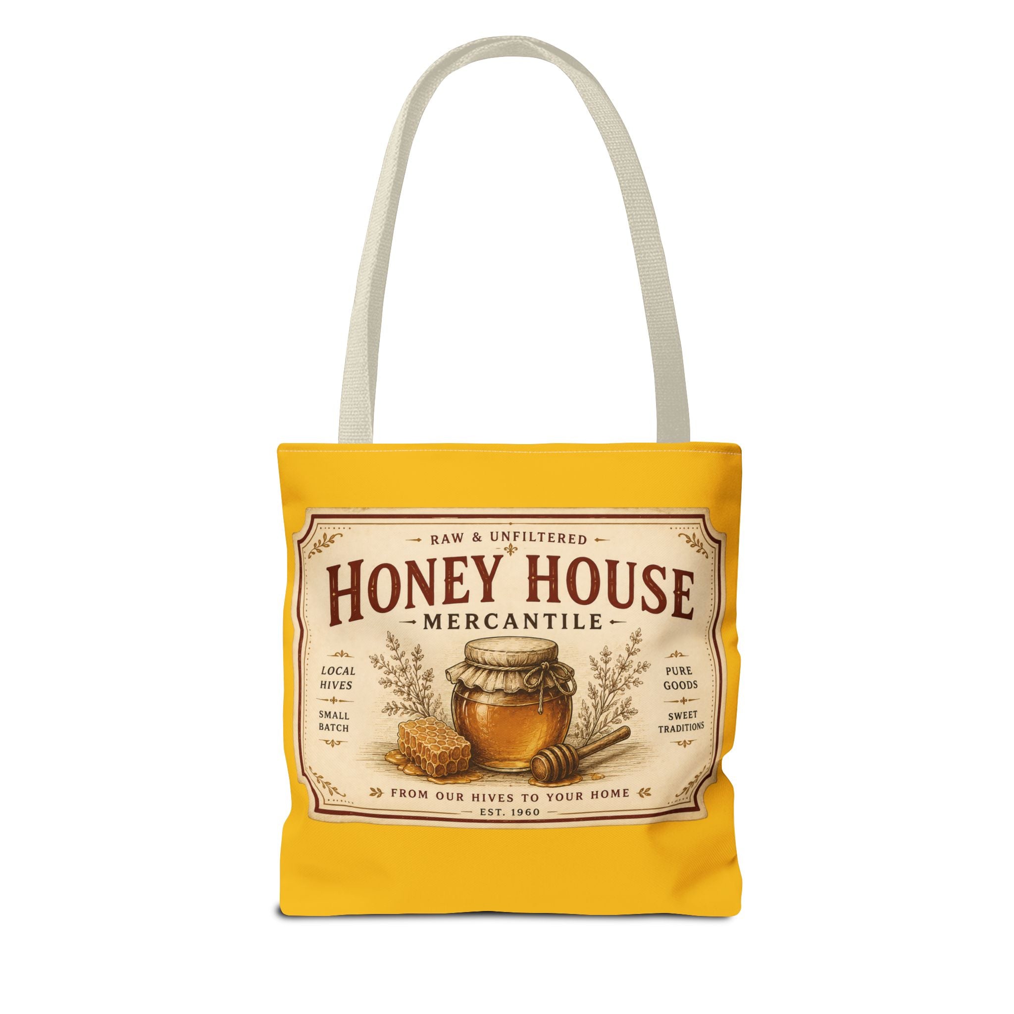 Tote Bag — Honey House Vintage Honey Label Design - Creations by Chris and Carlos