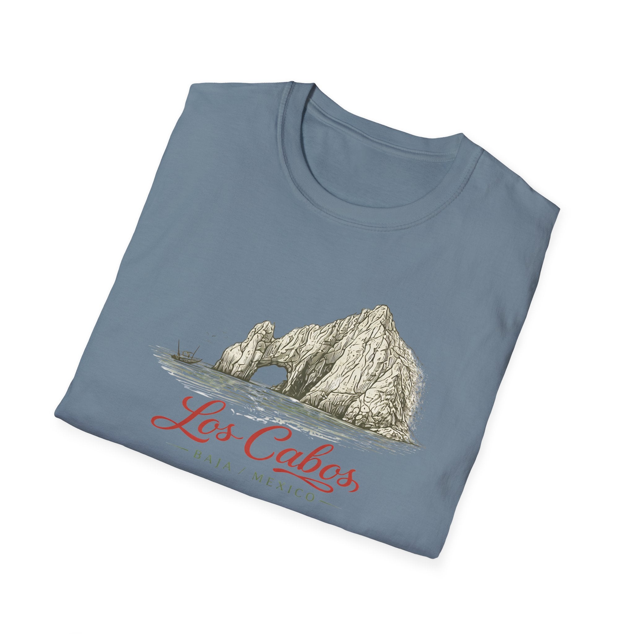 Los Cabos Mountain Illustration T‑Shirt — Retro Mexican Travel Tee - Creations by Chris and Carlos
