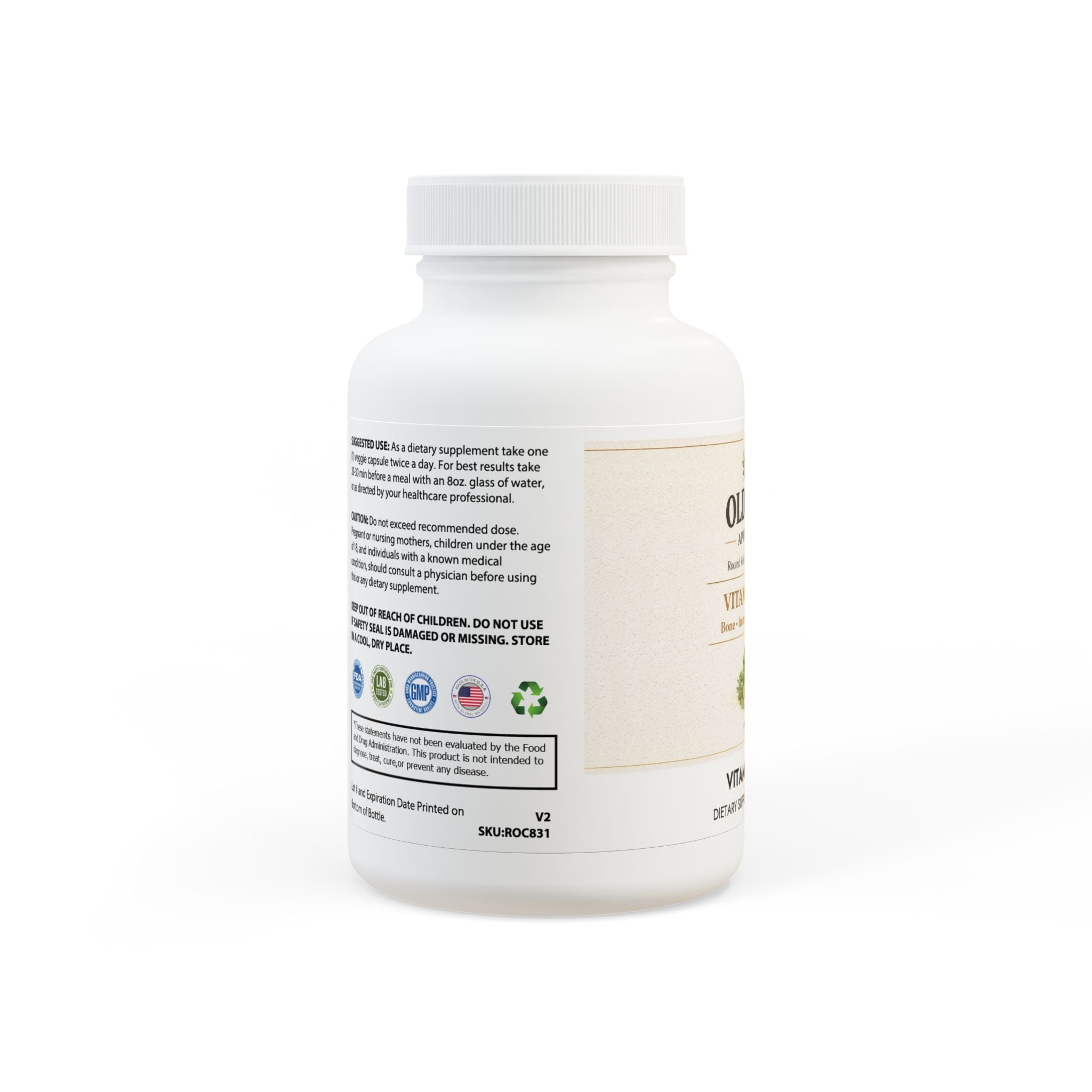 Vitamin K2 + D3 Supplement (60 Capsules) - Creations by Chris and Carlos