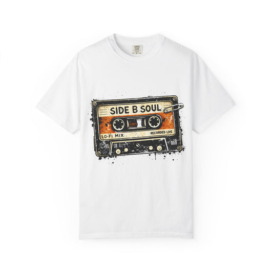 Analog Cassette T-Shirt — "Side B Soul" Vintage Tape Music Tee - Creations by Chris and Carlos