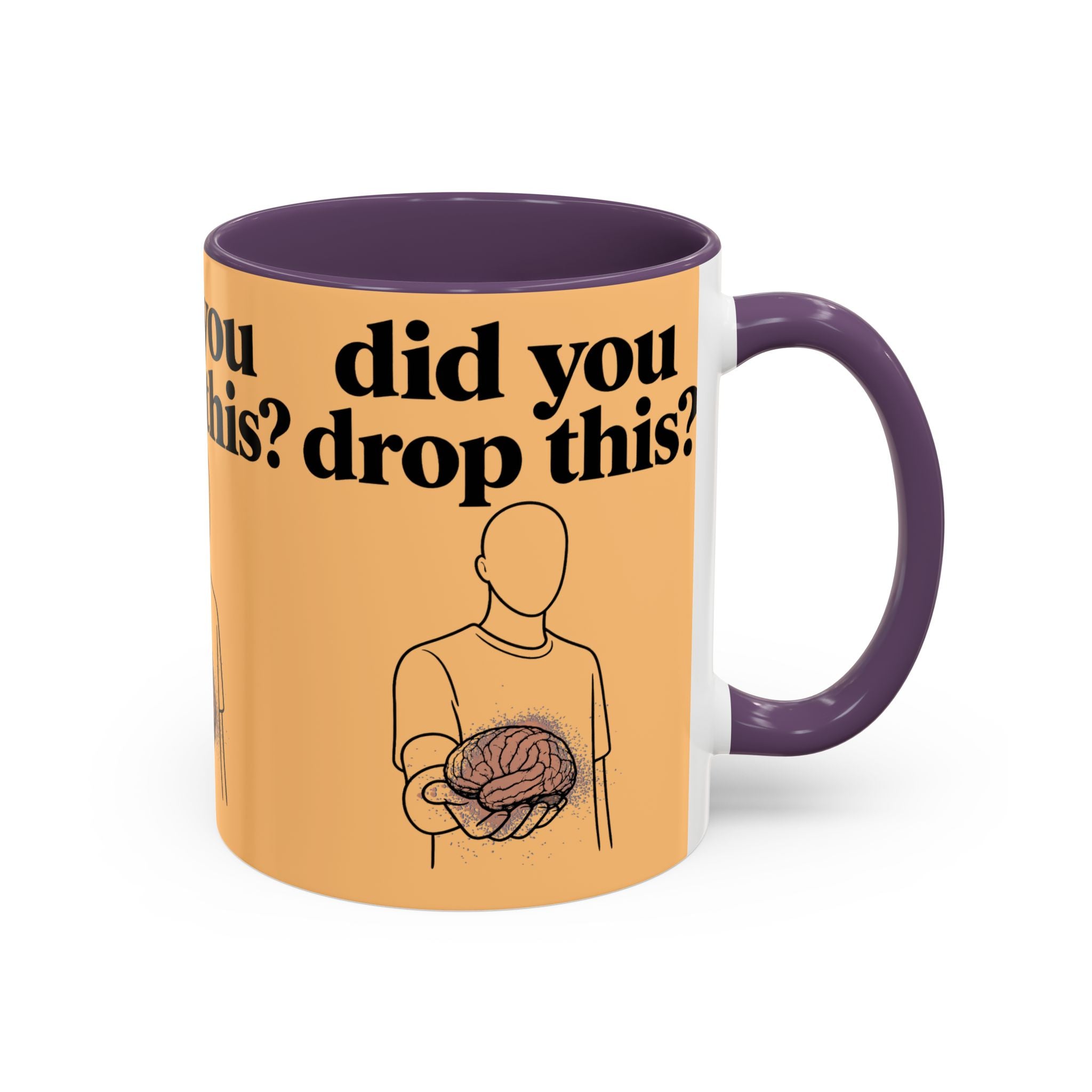 Did You Drop This? Brain Illustration Accent Coffee Mug - Creations by Chris and Carlos