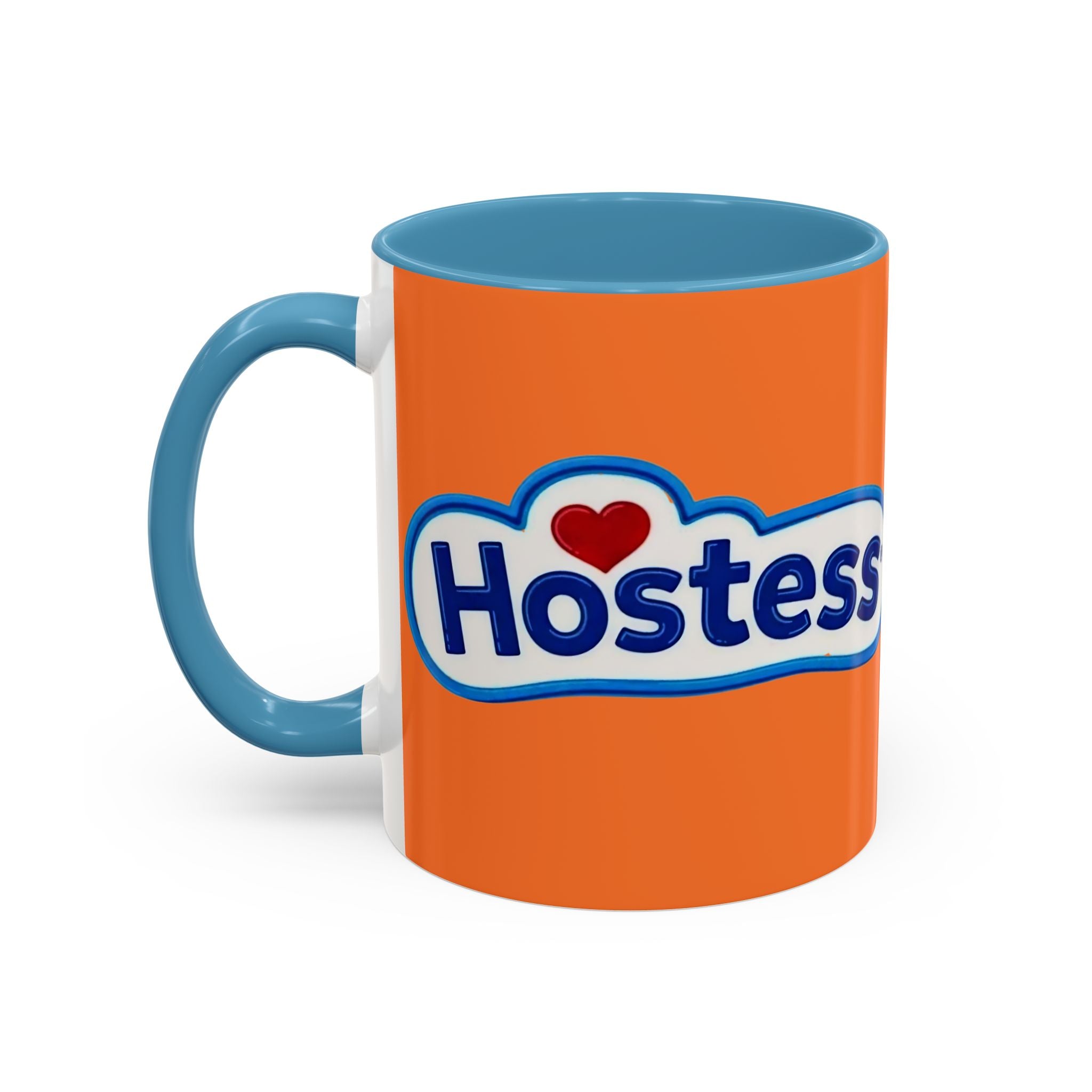 Hostess Logo Accent Coffee Mug — Retro Orange 11/15oz - Creations by Chris and Carlos