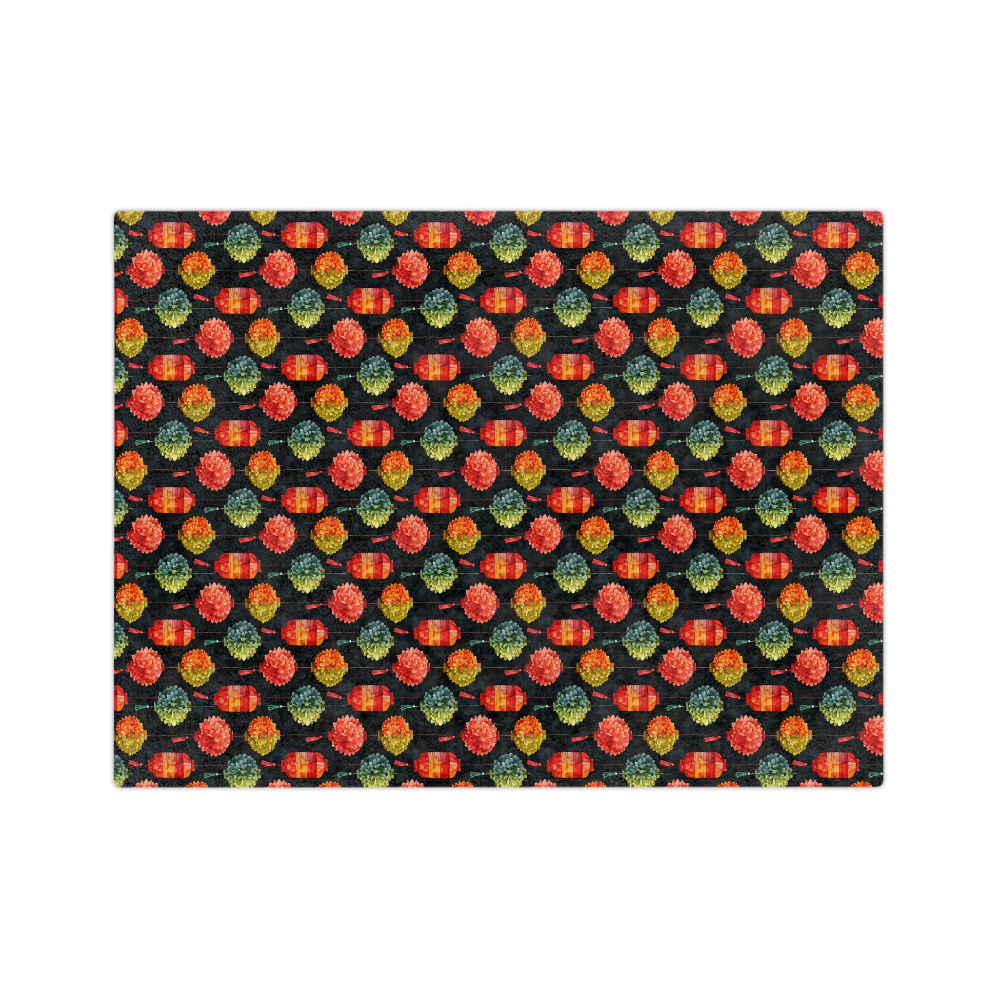 Sol y Alegría (Sun and Joy) Collection-Lanterns Velveteen Blanket - Creations by Chris and Carlos
