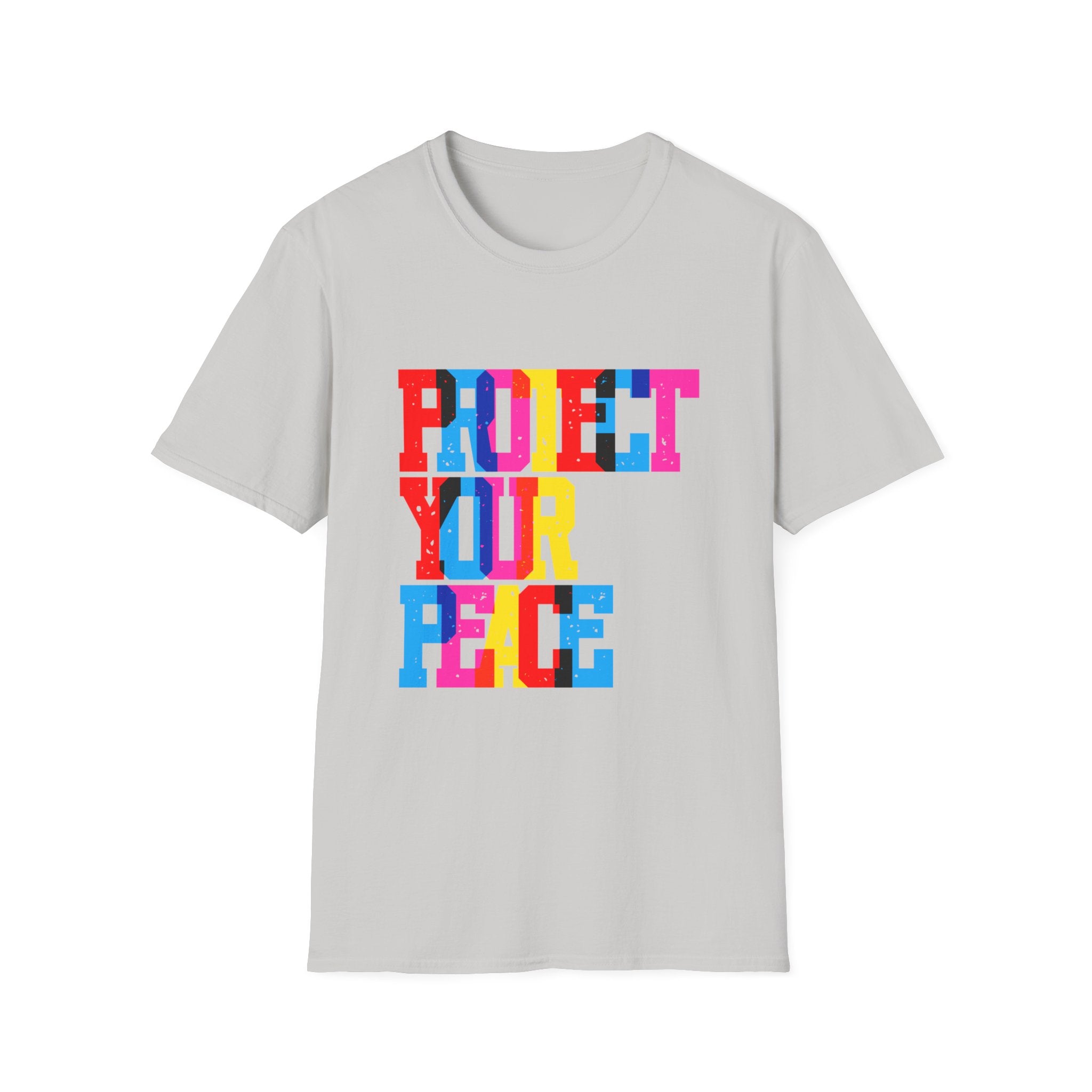 T-Shirt — Colorblock "Protect Your Peace" Graphic Tee - Creations by Chris and Carlos