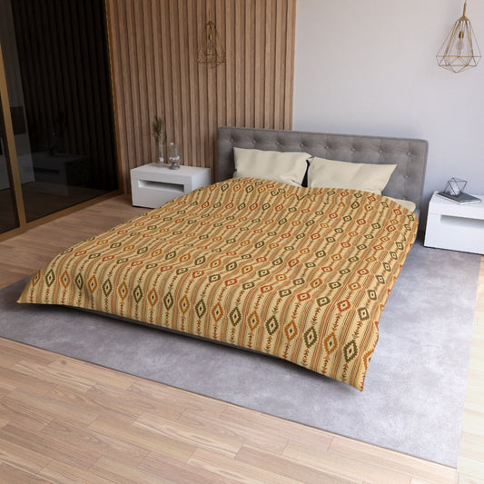 Southwestern Diamond Microfiber Duvet Cover – Boho Geometric Bedding - Creations by Chris and Carlos