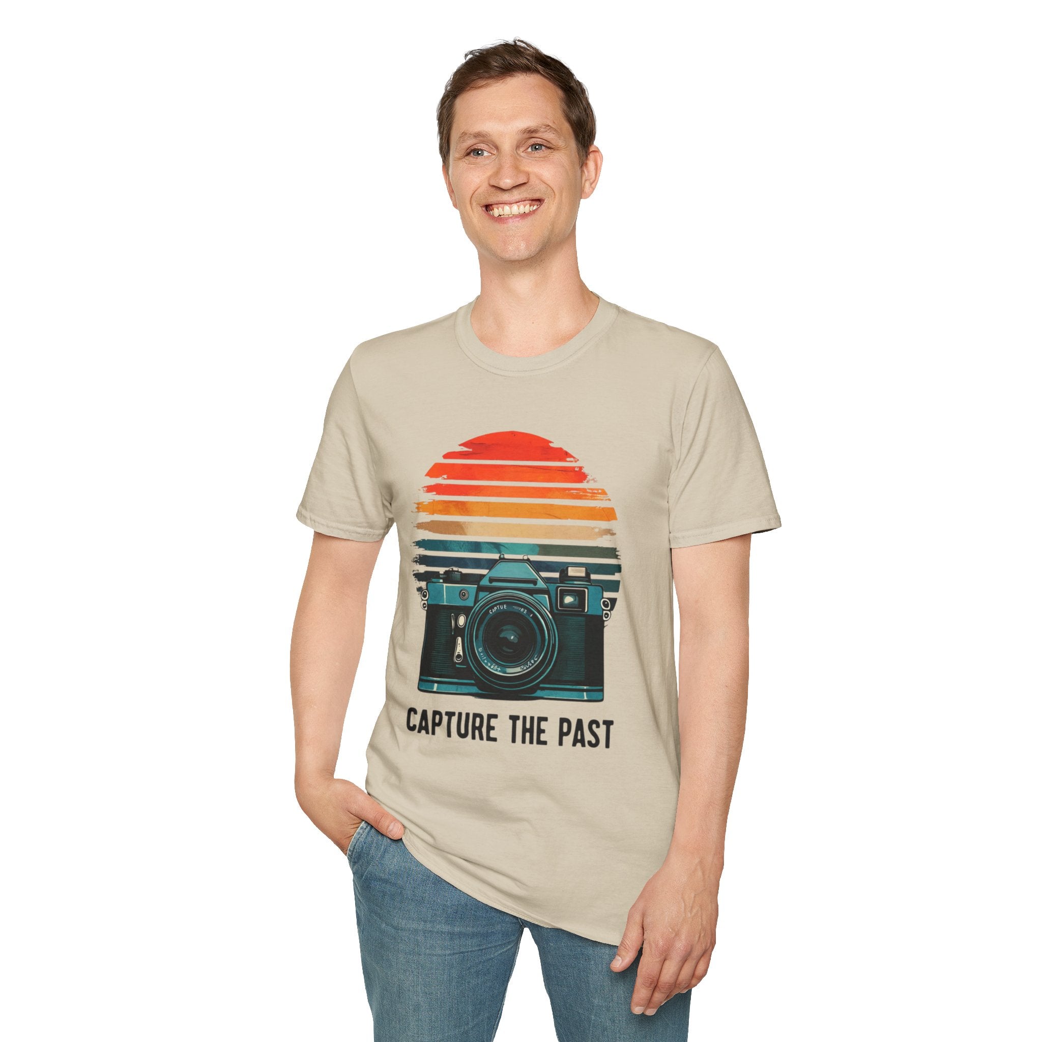 Capture The Past Camera T-Shirt — Vintage Retro Photography Tee - Creations by Chris and Carlos