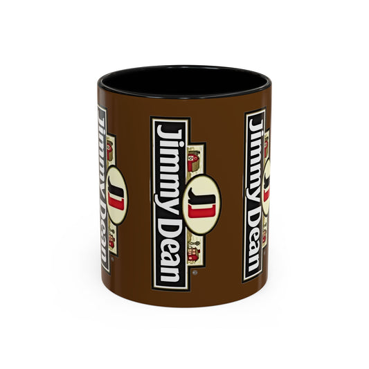 Jimmy Dean Logo Coffee Mug — Retro Breakfast Brand Accent Mug (11/15oz) - Creations by Chris and Carlos