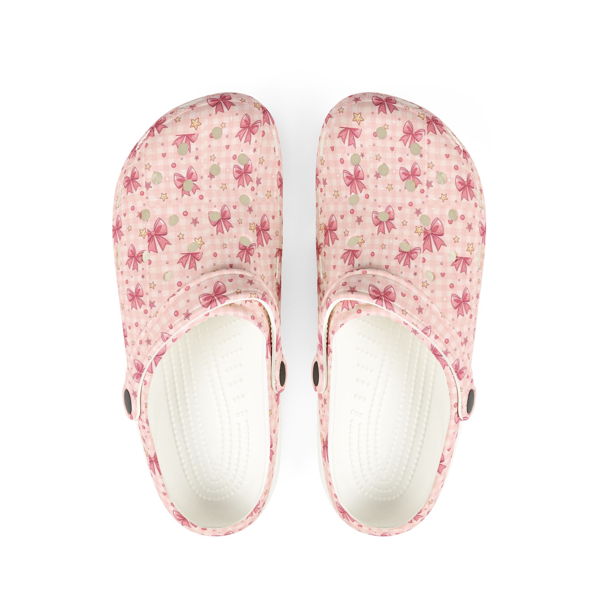 Floral Pink Garden Clogs – Cute EVA Foam Slip-On Shoes - Creations by Chris and Carlos