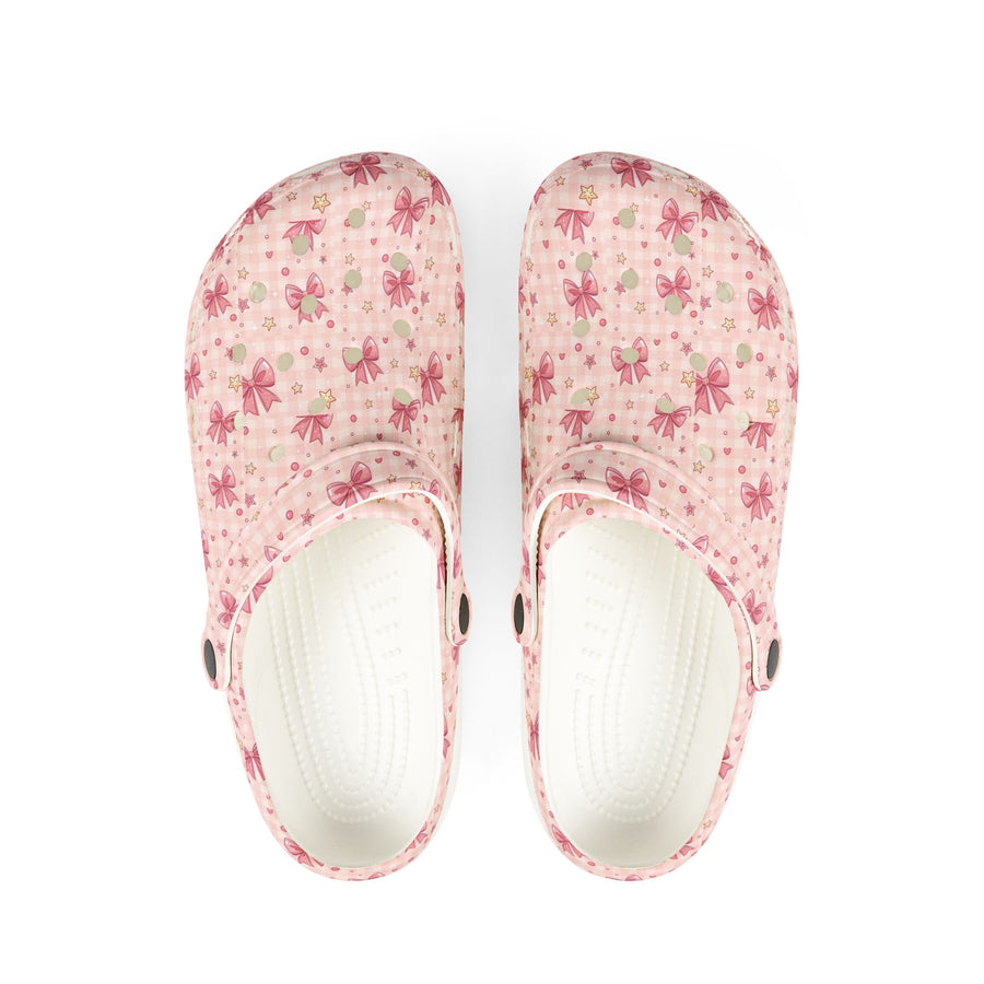 Floral Pink Garden Clogs – Cute EVA Foam Slip-On Shoes - Creations by Chris and Carlos