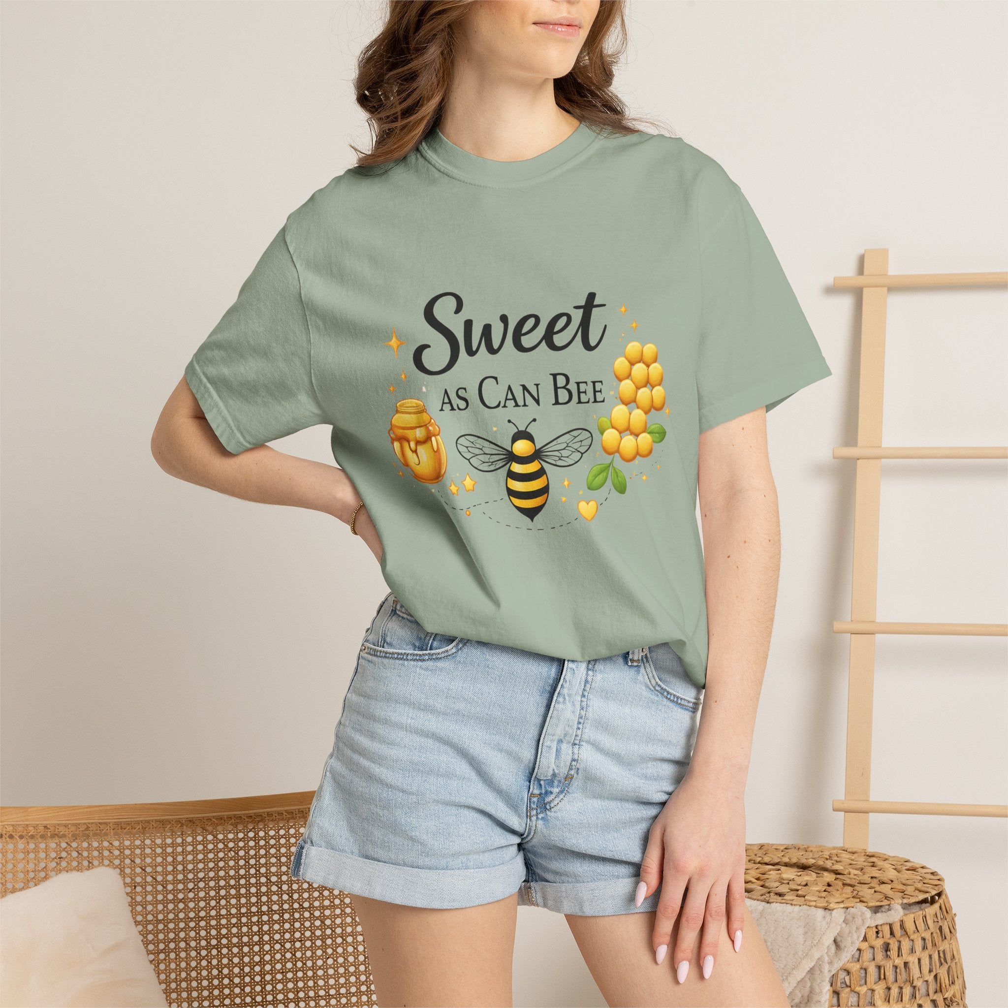 Sweet As Can Bee T-Shirt — Cute Bee & Honey Graphic Tee - Creations by Chris and Carlos