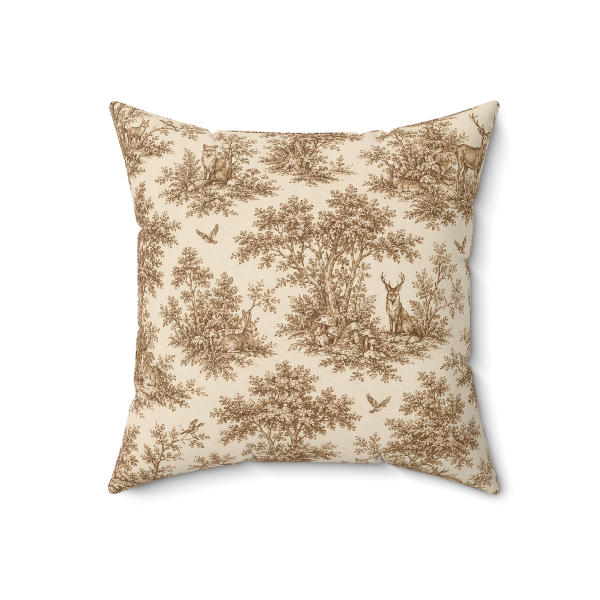 Old Soul Harvest™ Woodland Toile Throw Pillow - Throw Pillow from Old Soul Harvest Woodland Trail