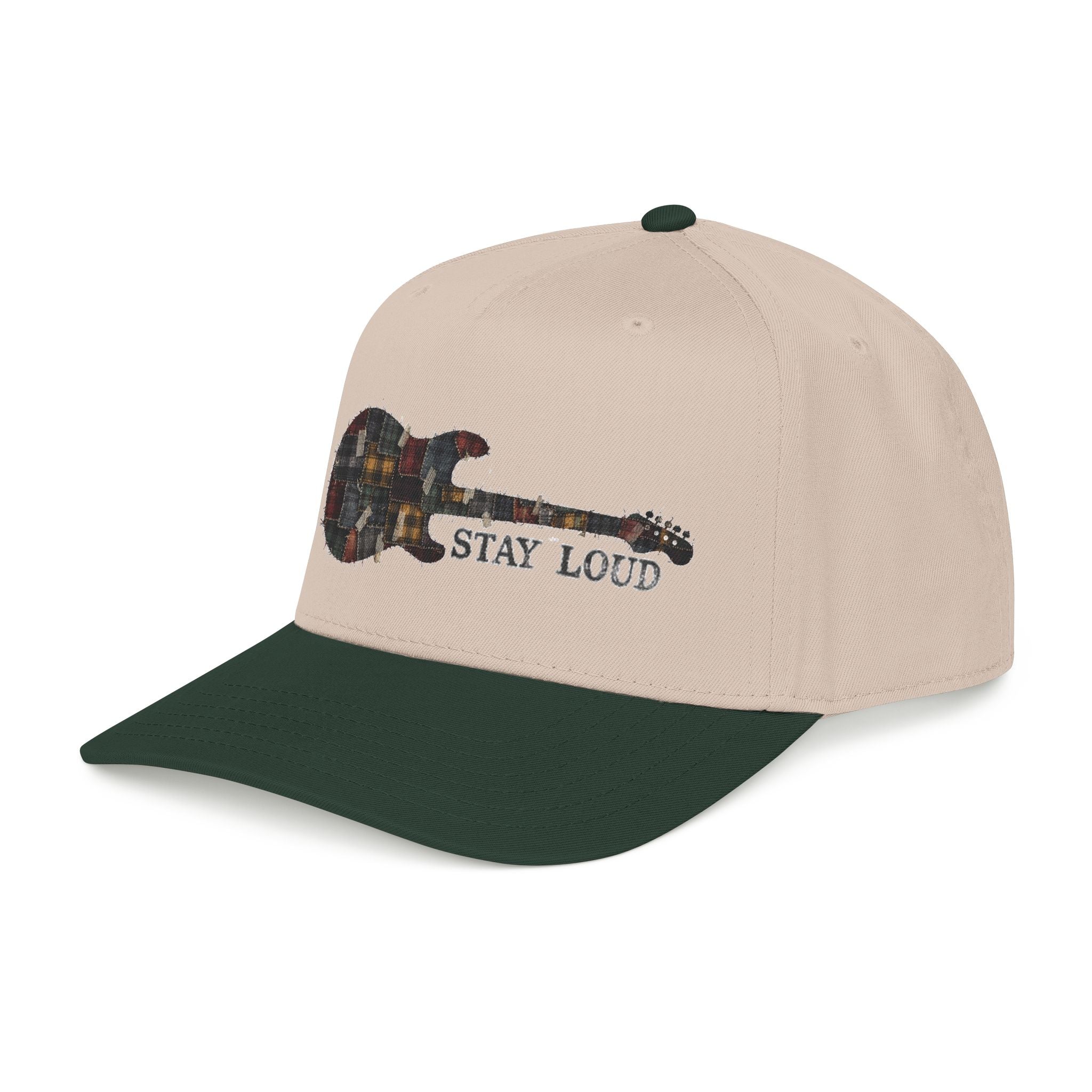 Stay Loud Plaid Electric Guitar Baseball Cap - Creations by Chris and Carlos