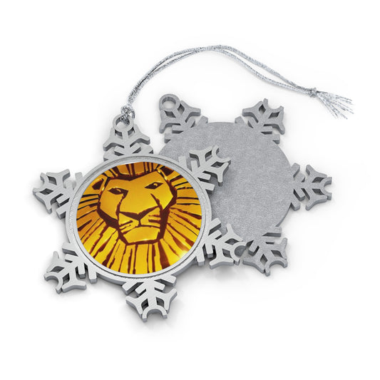 The Lion King- Pewter Snowflake Ornament - Creations by Chris and Carlos