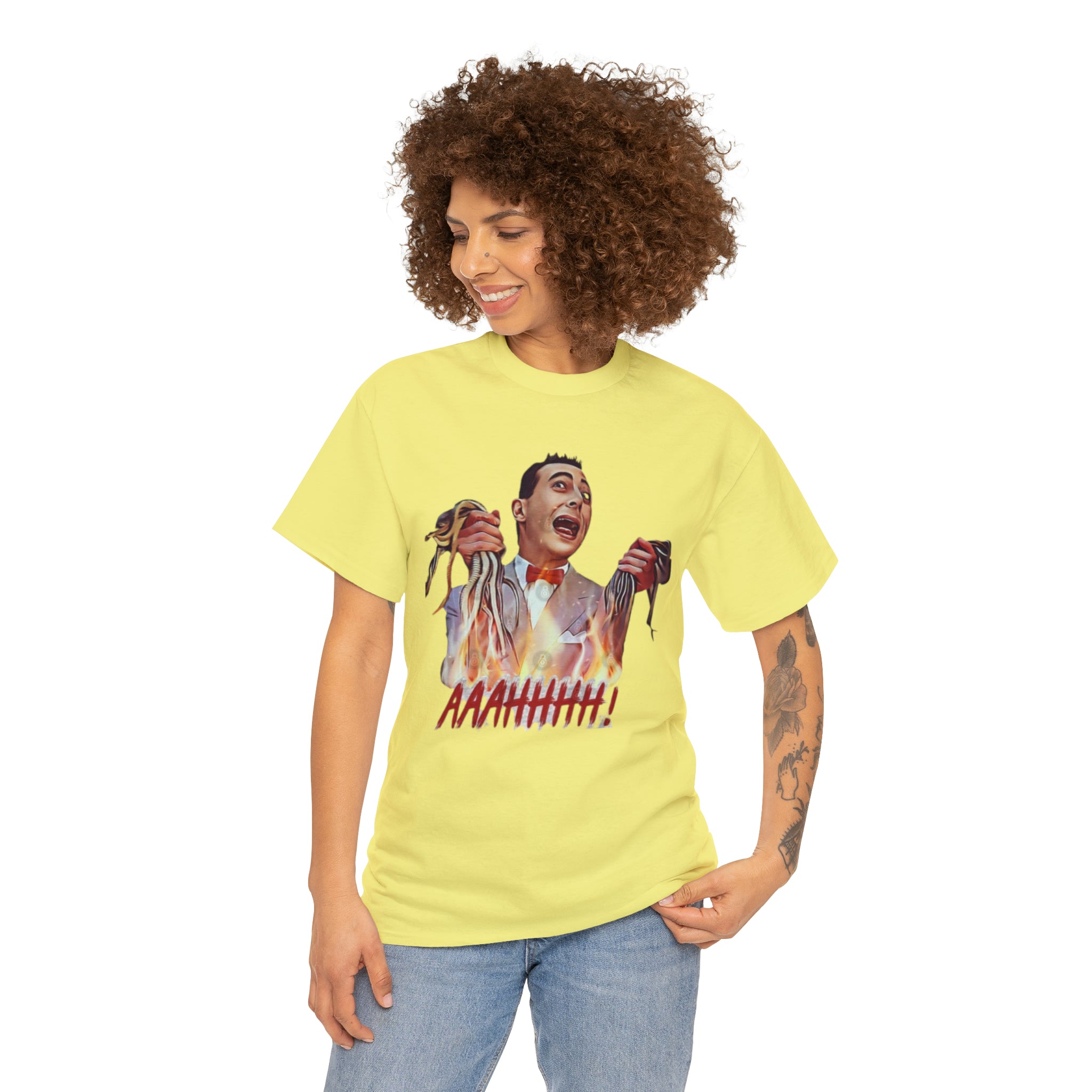 Pee Wee Herman-  Unisex Heavy Cotton T-Shirt - Creations by Chris and Carlos