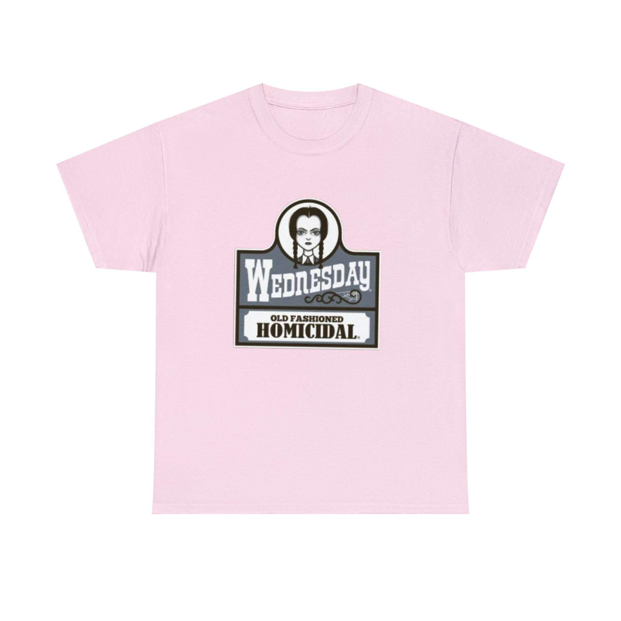 Wednesday- Wendys Unisex Heavy Cotton T-Shirt - Creations by Chris and Carlos