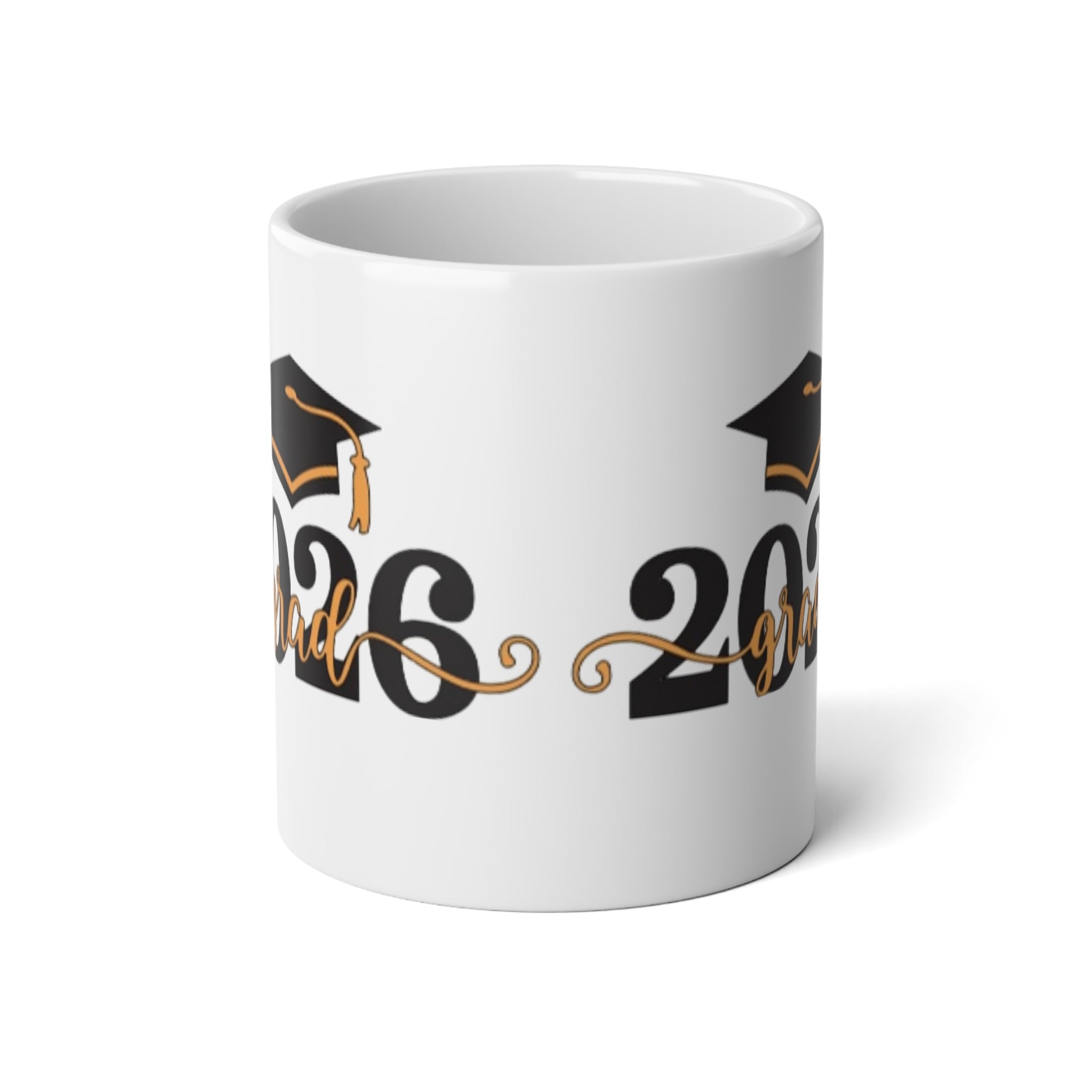 2026 Graduation Jumbo Mug – 20oz Ceramic Coffee Cup with Graduation Cap Design - Creations by Chris and Carlos