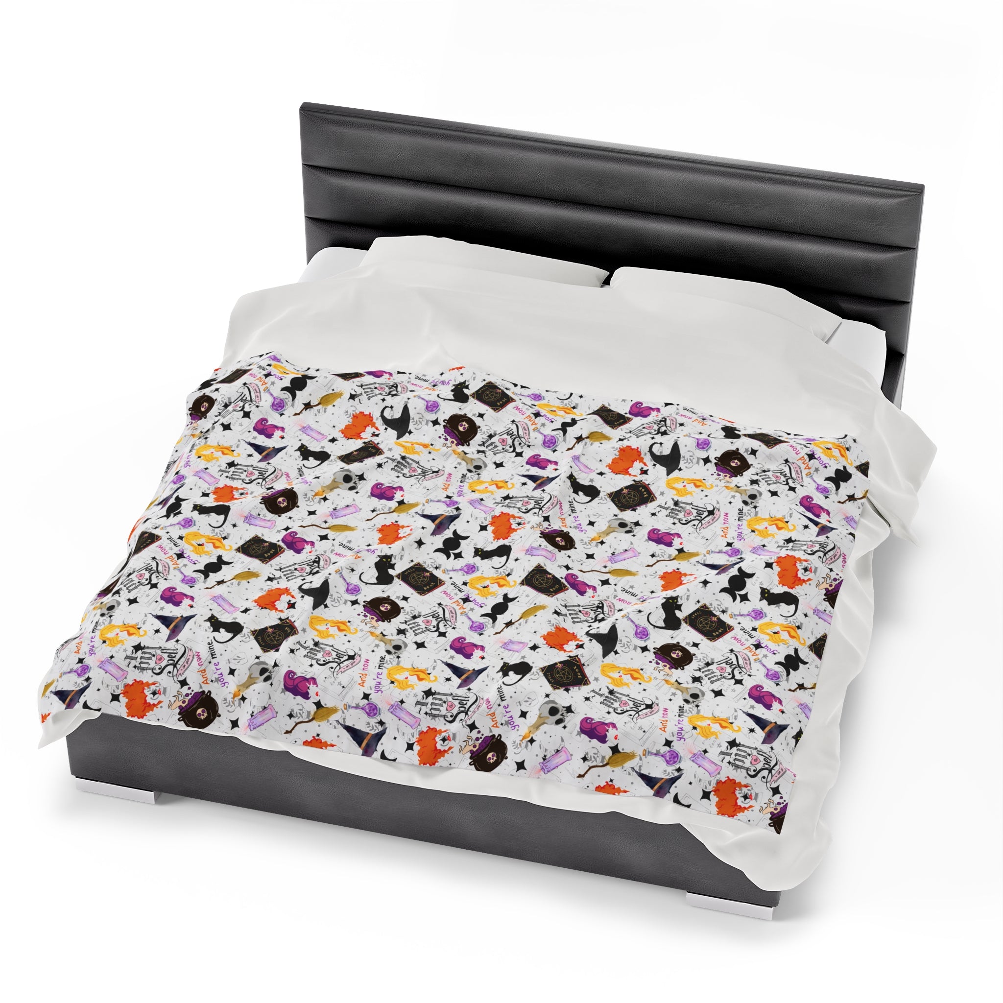 Hocus Pocus- Velveteen Plush CuddleLux Bliss Blanket - Creations by Chris and Carlos