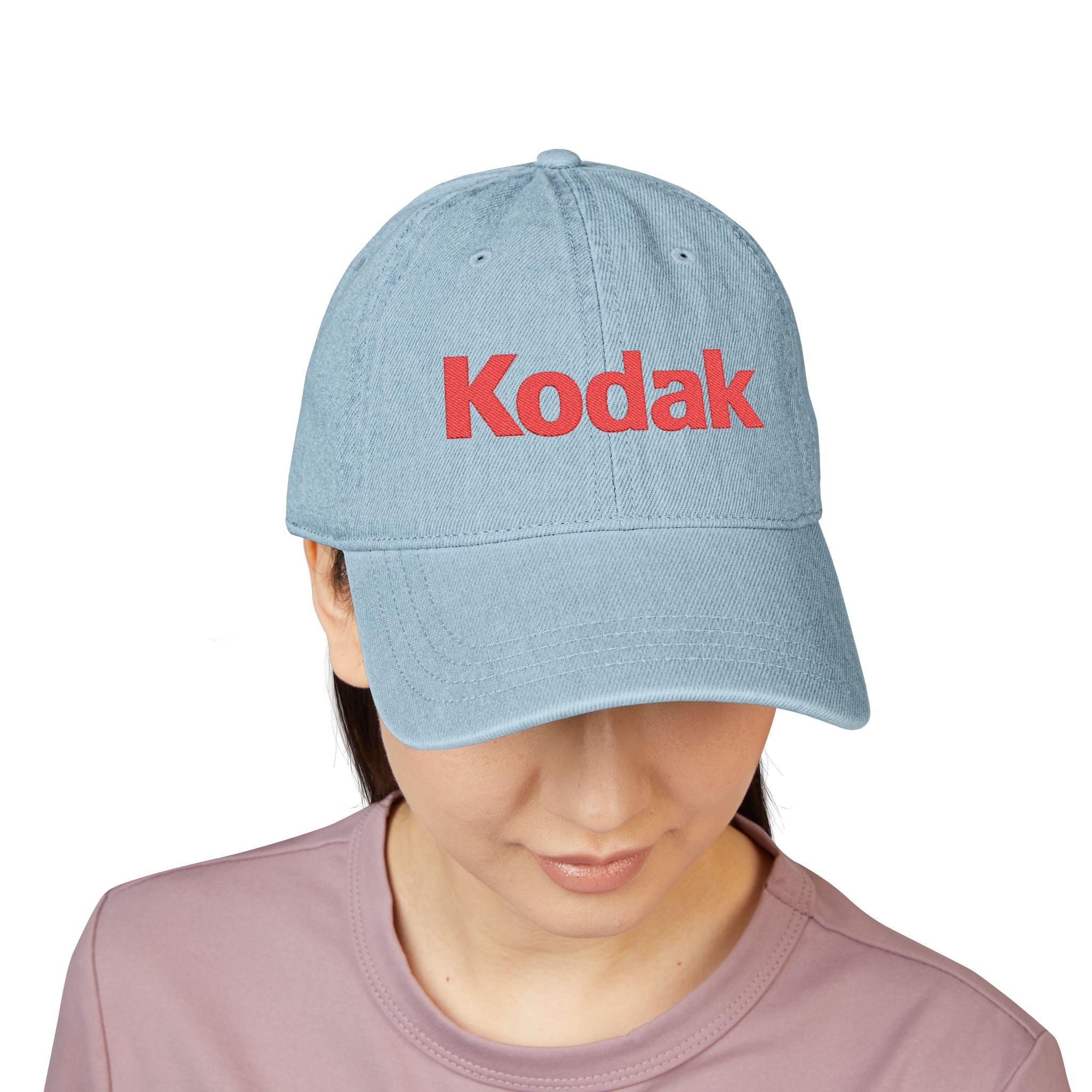 Kodak Embroidered Denim Hat - Vintage Logo Cap - Creations by Chris and Carlos