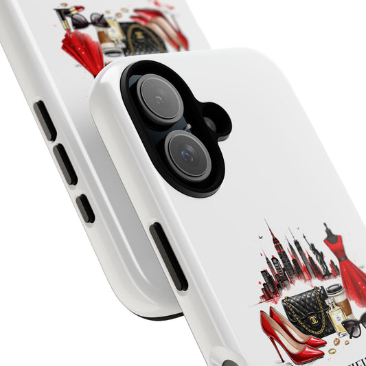 Certified High Fashion Phone Case — Chic Red Dress & Accessories Design - Creations by Chris and Carlos