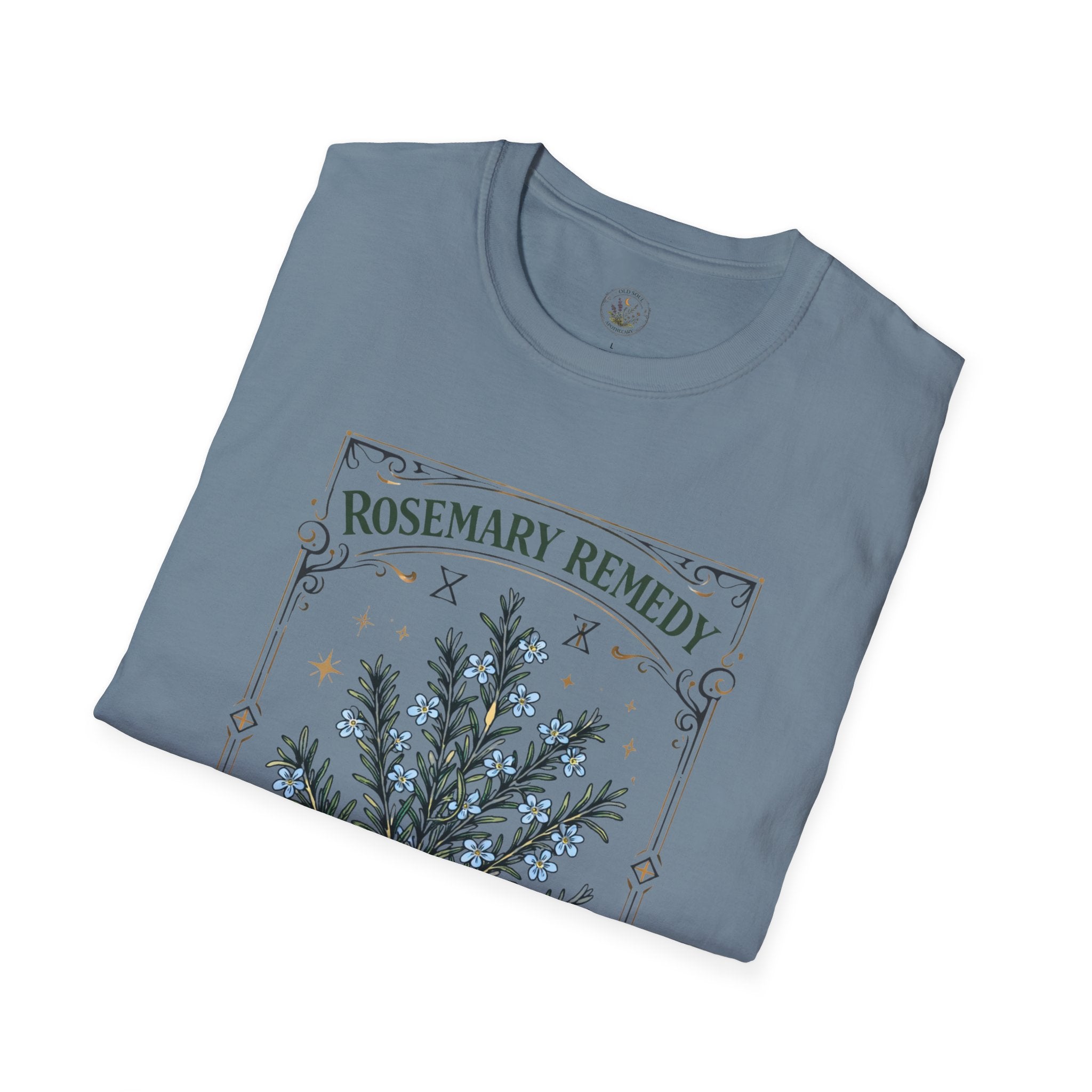 Old Soul Apothecary Rosemary Remedy T-Shirt – Botanical Herbal Remedy Tee - Creations by Chris and Carlos