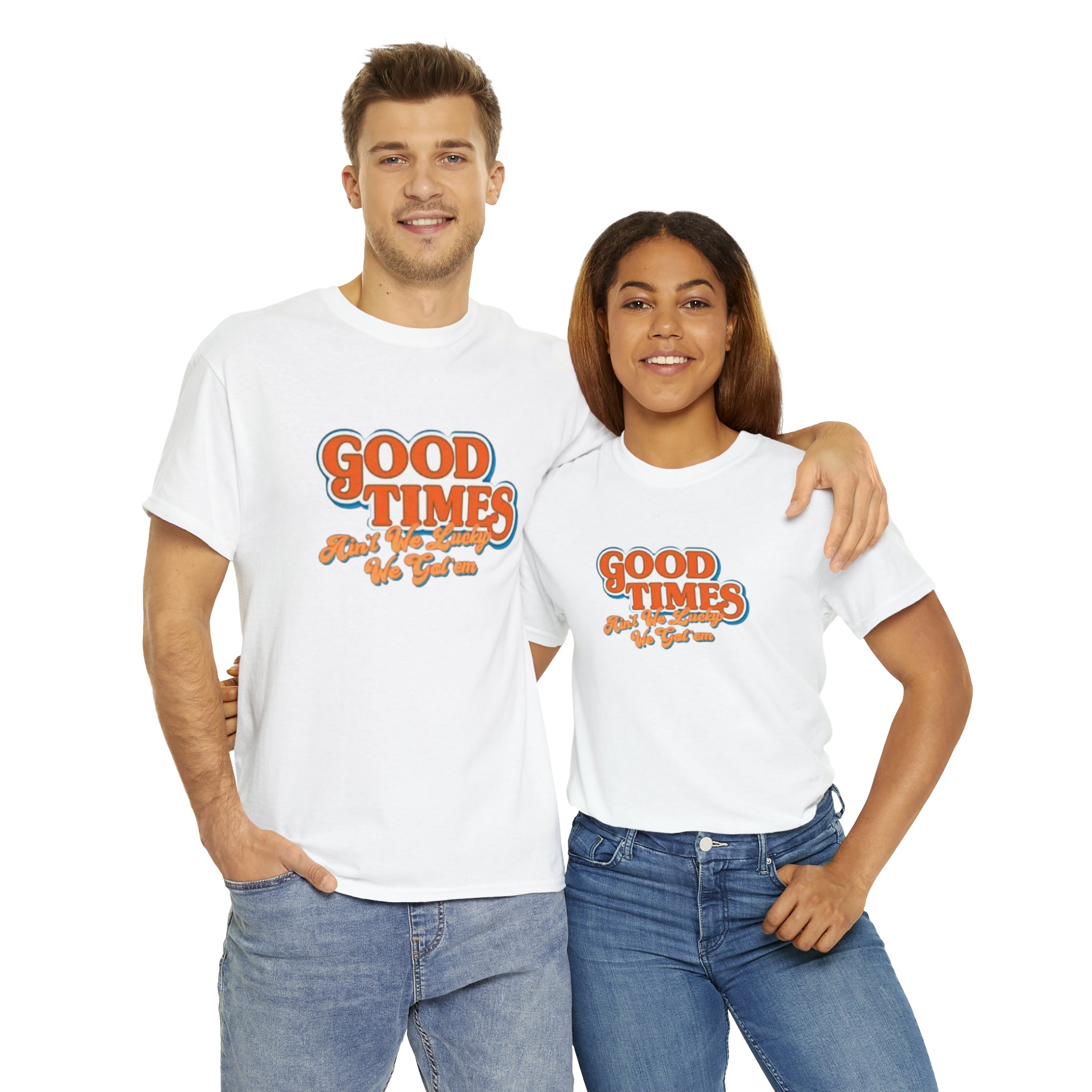 Good Times 70's TV Show- Unisex Heavy Cotton T-Shirt - Creations by Chris and Carlos