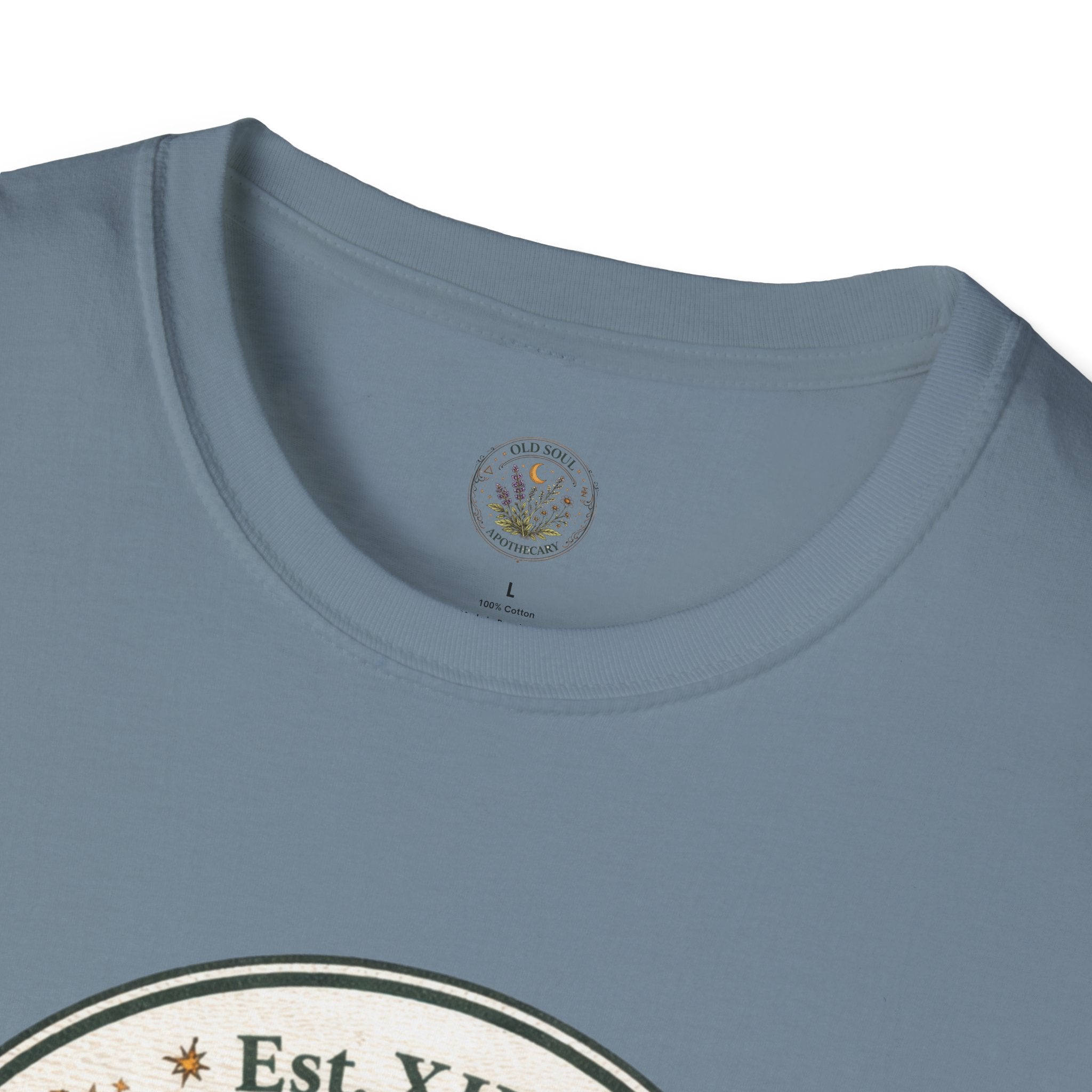 Old Soul Apothecary T-Shirt – Vintage Herbal Moon Graphic Tee - Creations by Chris and Carlos