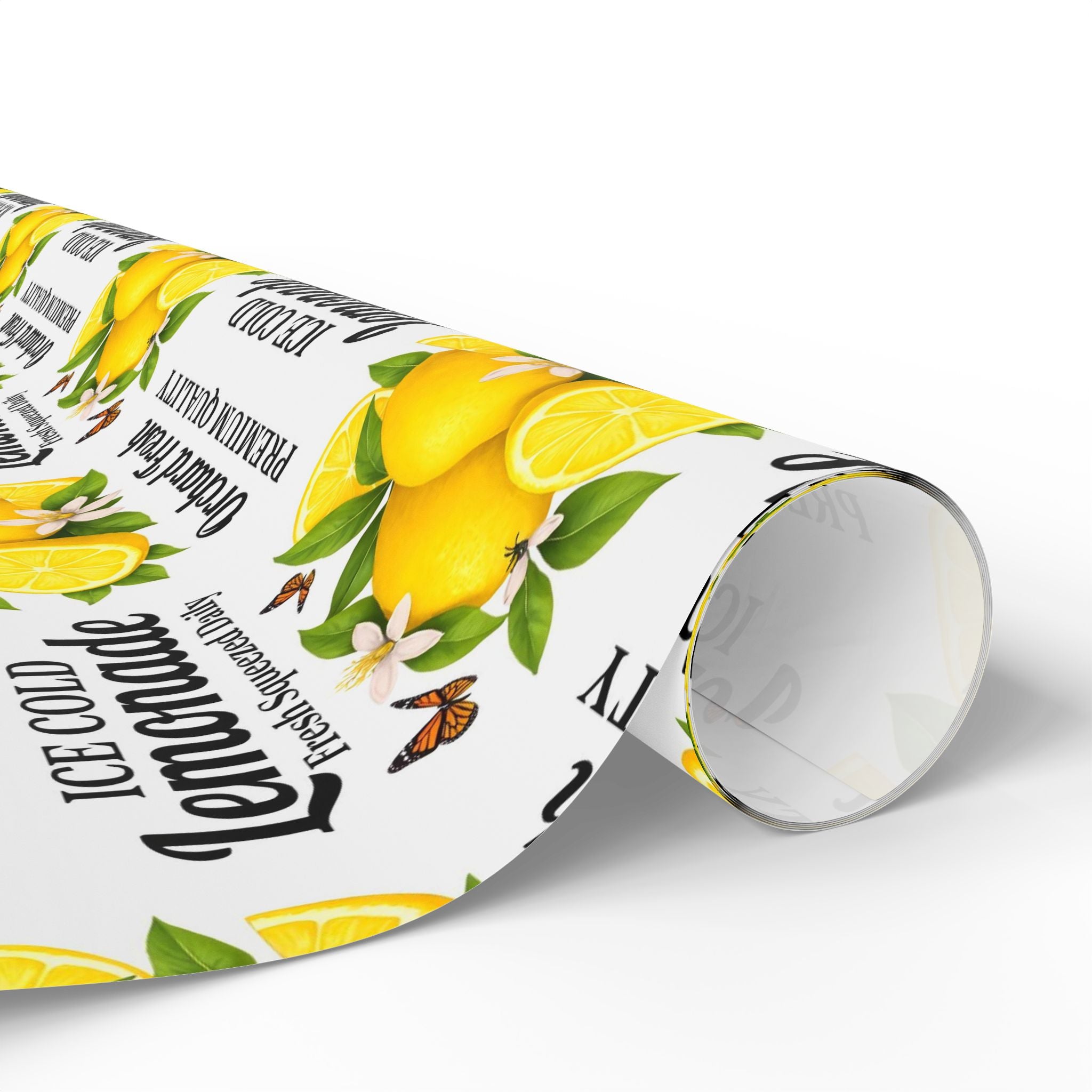 Lemonade Gift Wrap — Citrus Lemon Wrapping Paper Roll - Creations by Chris and Carlos