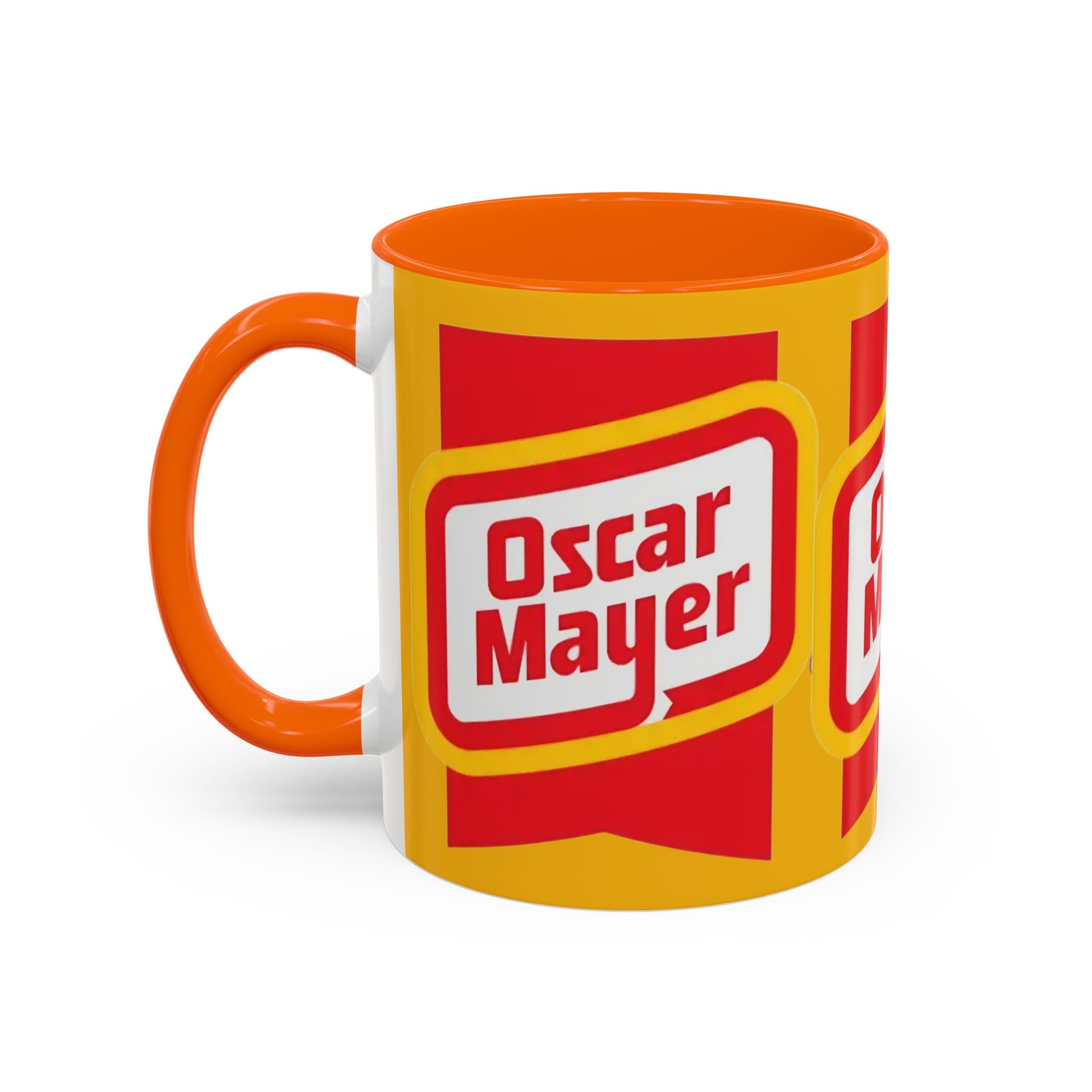 Accent Mug — Retro Oscar Mayer Logo Coffee Cup (11/15 oz) - Creations by Chris and Carlos