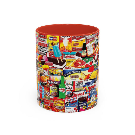 Vintage Snack Packaging Collage Coffee Mug (11/15oz) - Creations by Chris and Carlos