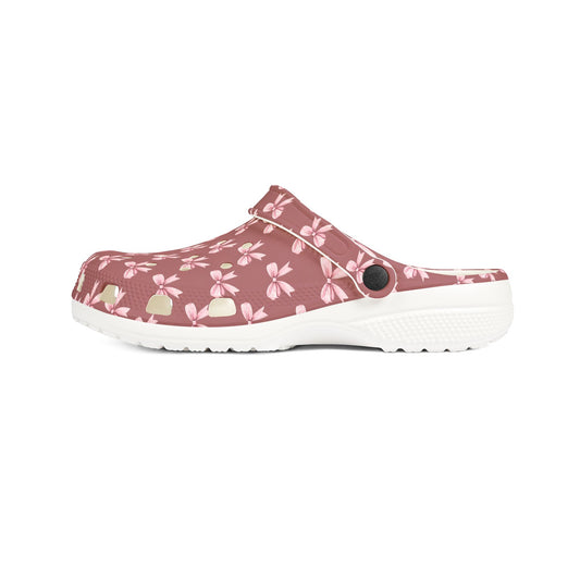 Floral Pink EVA Foam Clogs — Comfortable Garden-Style Slip-On Shoes - Creations by Chris and Carlos